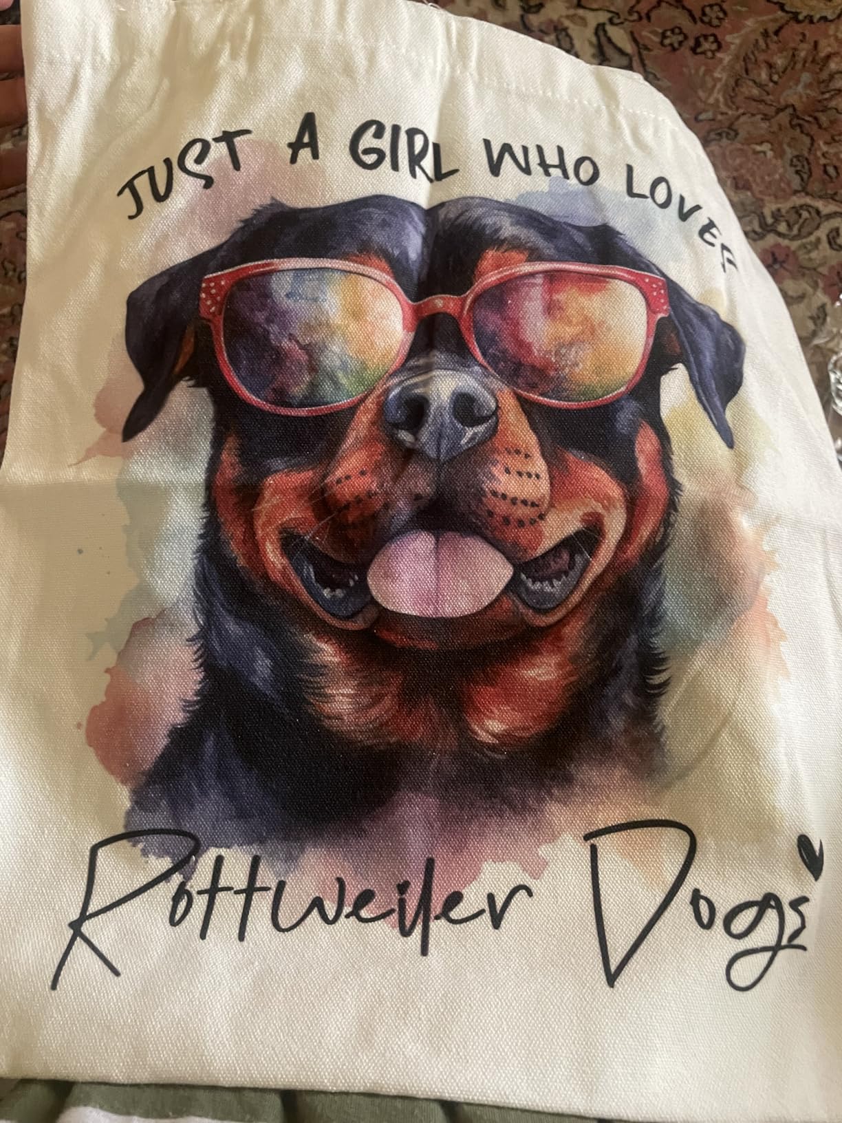 Animal Lovers Gifts Tote Bag, Unicorn Capybara Frog Cow Horse Raccoon Dog Lovers Gifts for Women Reusable Grocery Bags customer photo 1