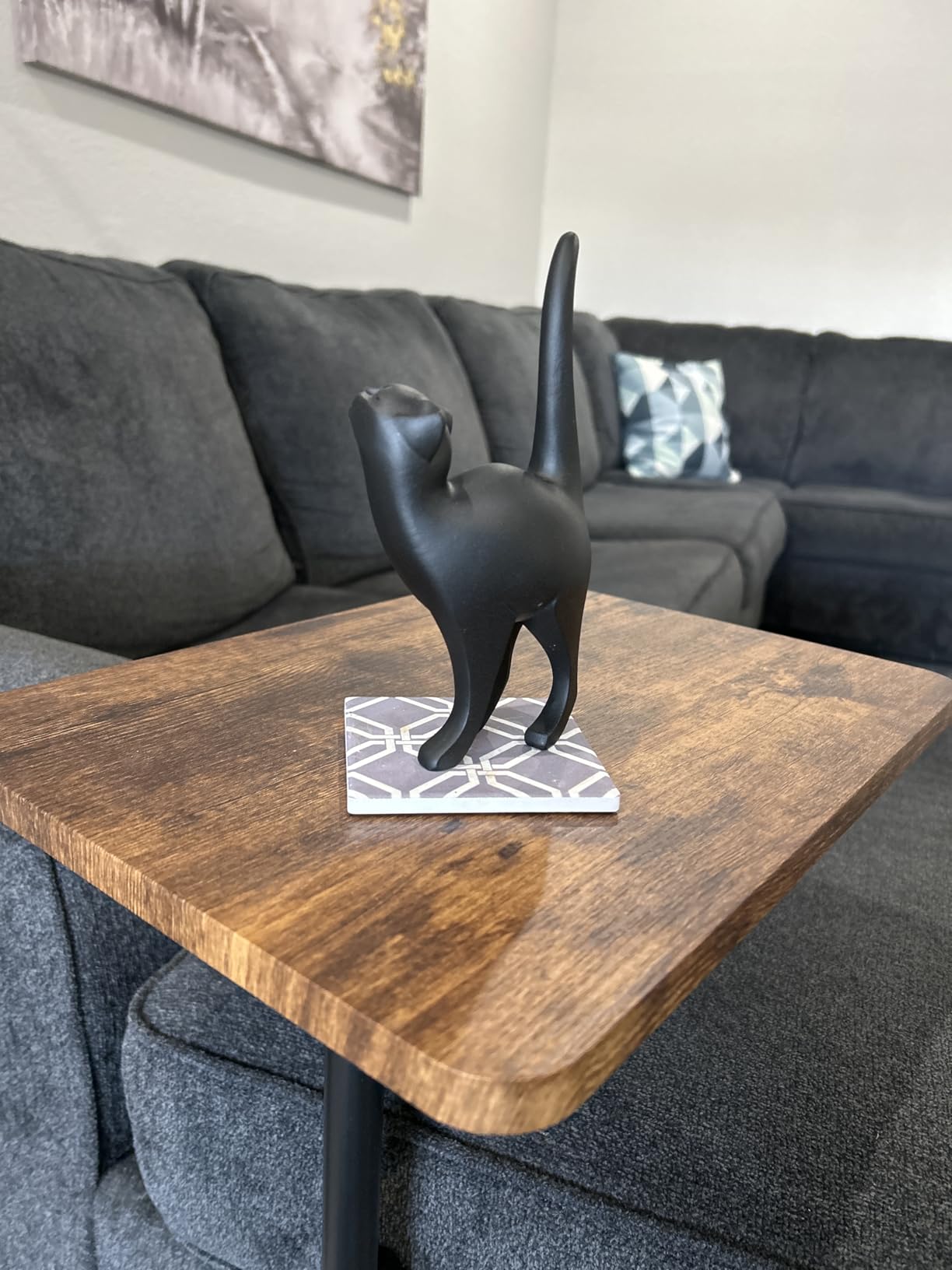 7 Inch Golden Proud Cat Statue customer photo 1
