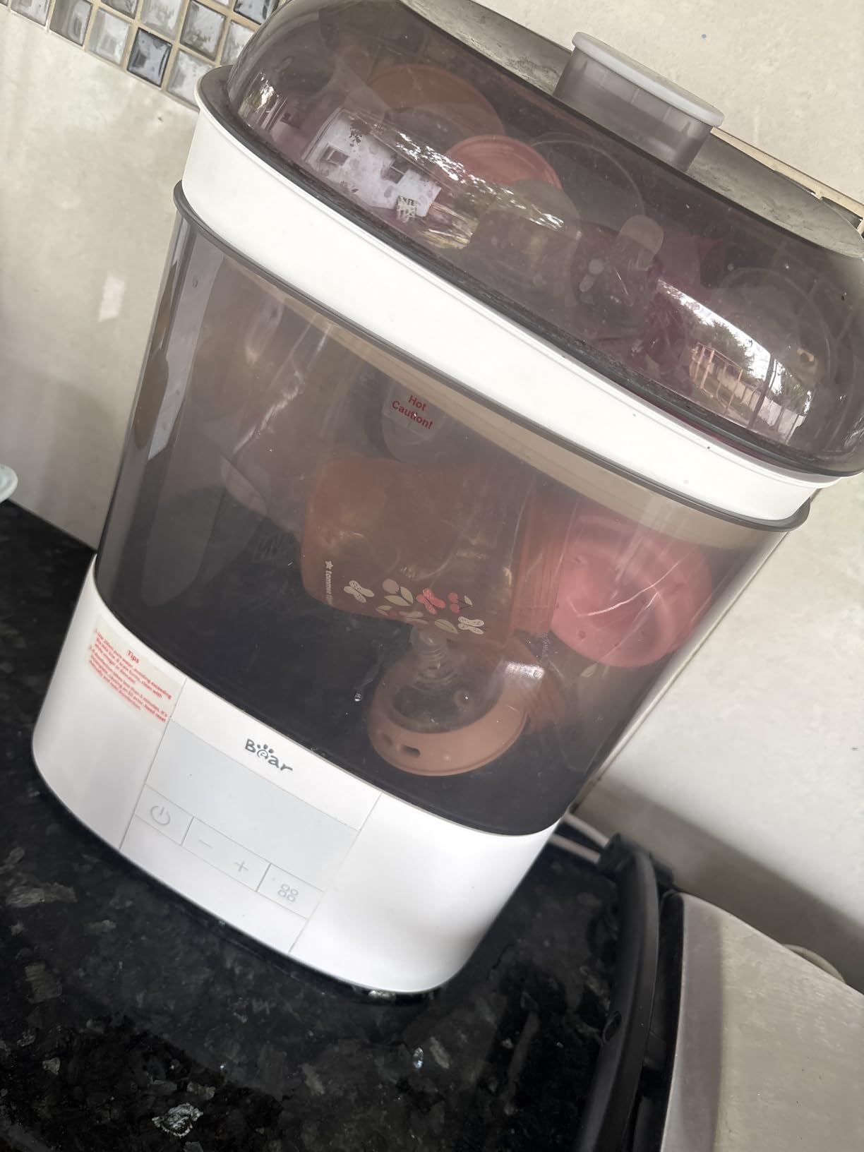 Bear Bottle Sterilizer and Dryer, 2-Layer Electric Steam Sanitizer customer photo 1