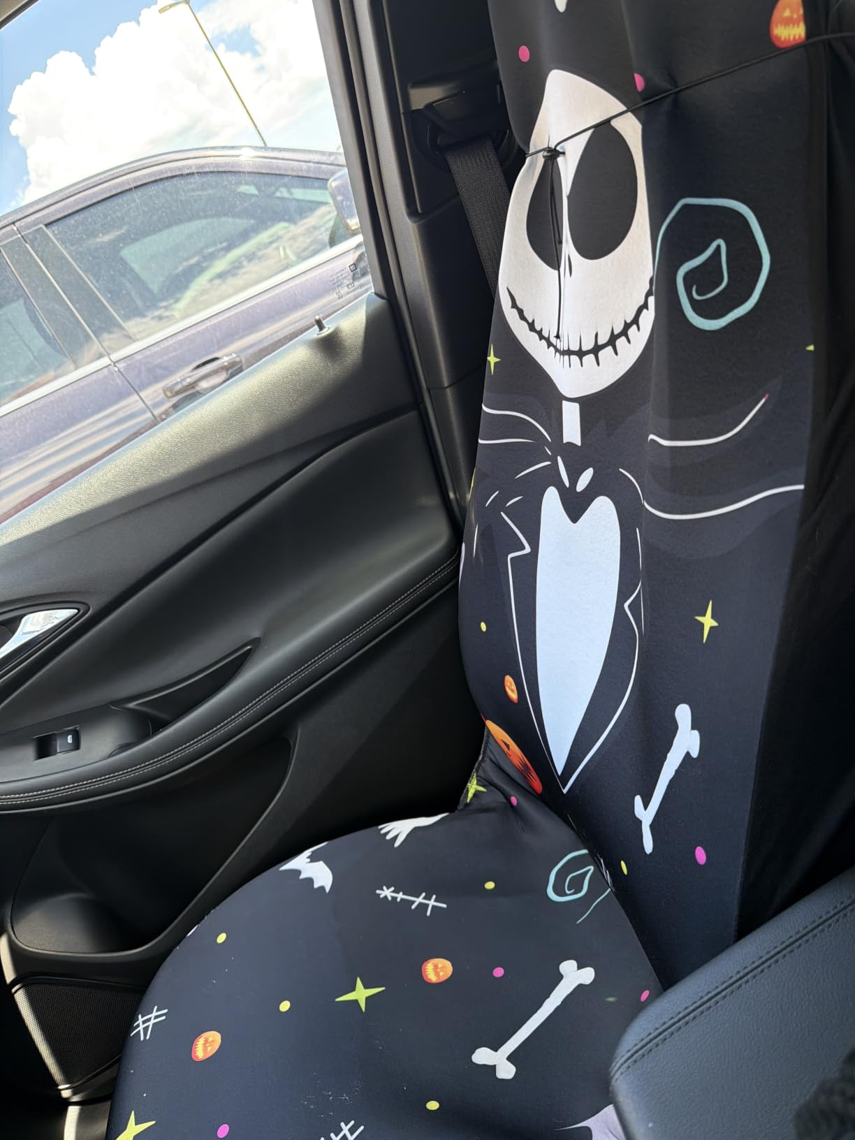 GENANY Honey Bee Car Seat Covers, 2-Piece Front Seat Set | 2-piece polyester front seat cover set, each 35 x 21 x 21 inches, with adjustable straps and hooks customer photo 1