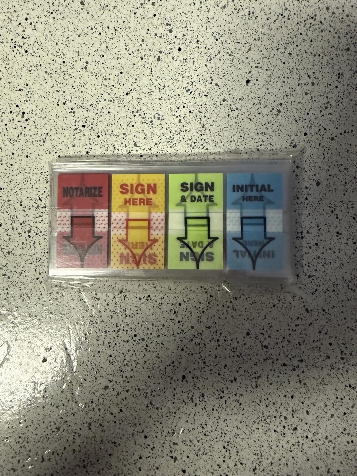 500pcs Sign Here Flags, Initial & Notarize Sticky Tabs for Documents customer photo 2