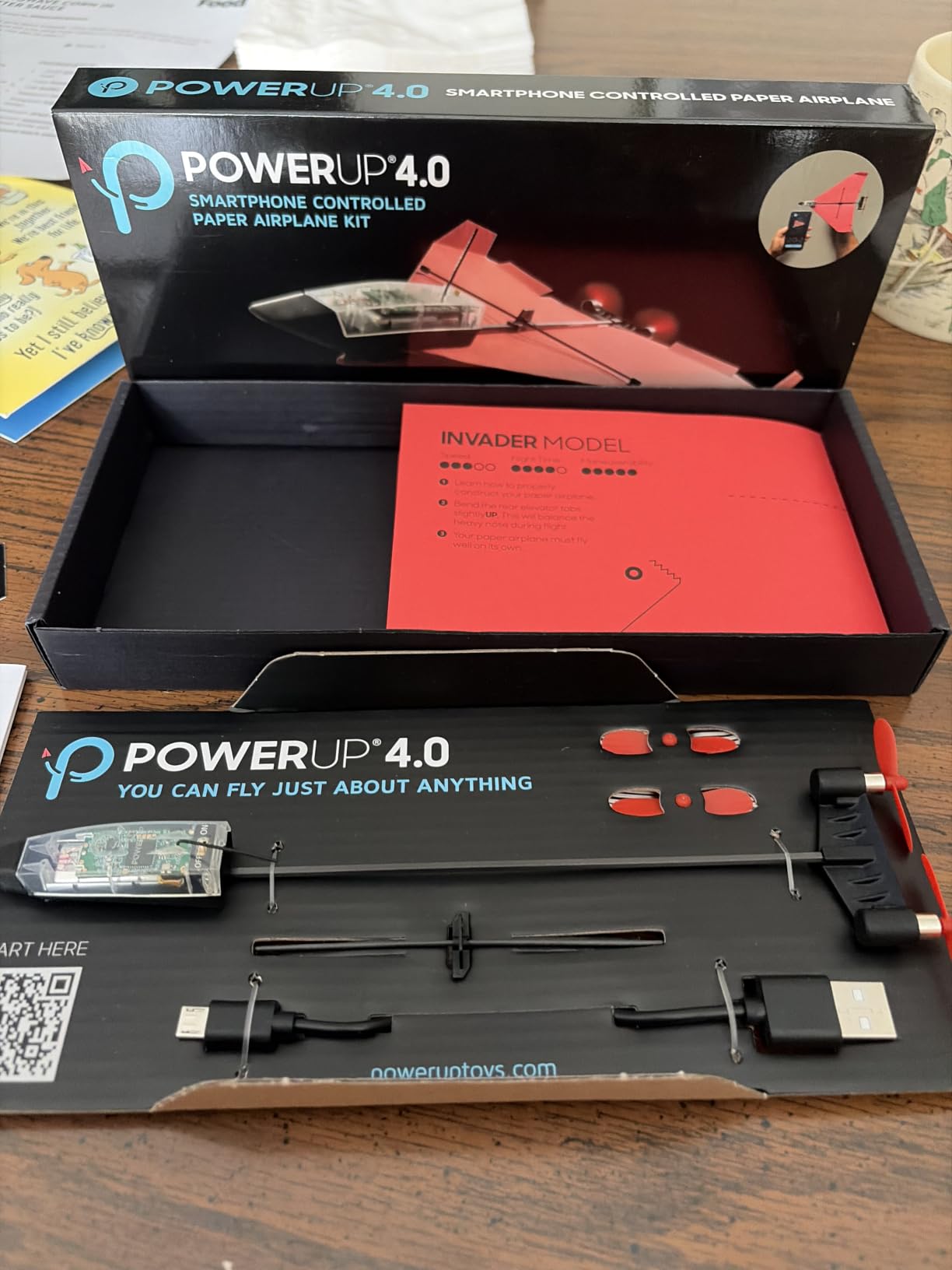 POWERUP 4.0 Starflux Paper Airplane Kit Smartphone Bluetooth RC Plane Motor customer photo 1