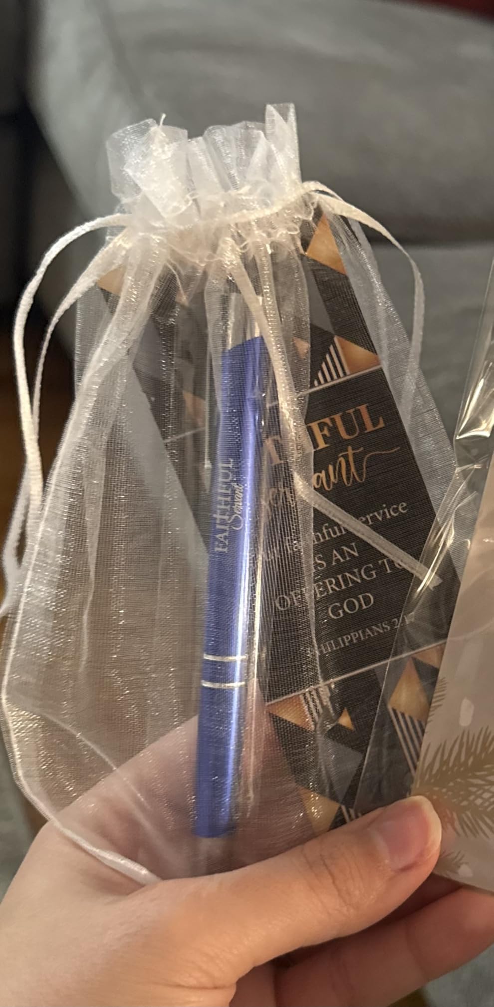 Dispowreath 24 Pcs/12 Sets Faithful Servant Gifts Church Welcome Gifts | 12 Faithful Servant Pen, 12 Philippians 2:17 Bookmarks Father's Day Appreciation Gift for Pastors Church Prizes customer photo 1