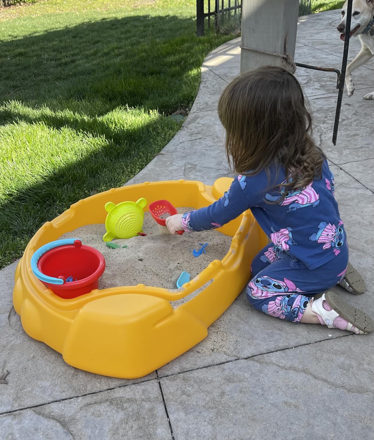 Simplay3 Coastal Crab Fully Assembled Sandbox for Kids, Toddler Outdoor Sand Box with Lid for Playground, Backyard, Ages 1.5 to 5 Years, Made in USA, Teal customer photo 2