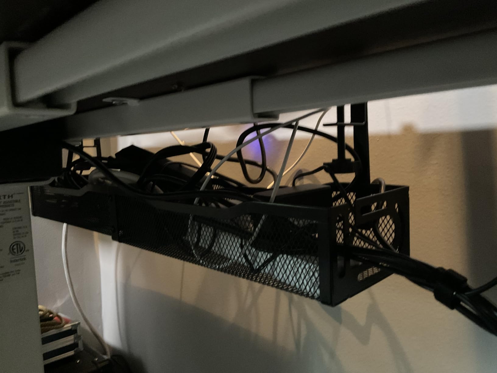 Cable Management, 25'' Cable Management Under Desk, Cable Tray customer photo 2