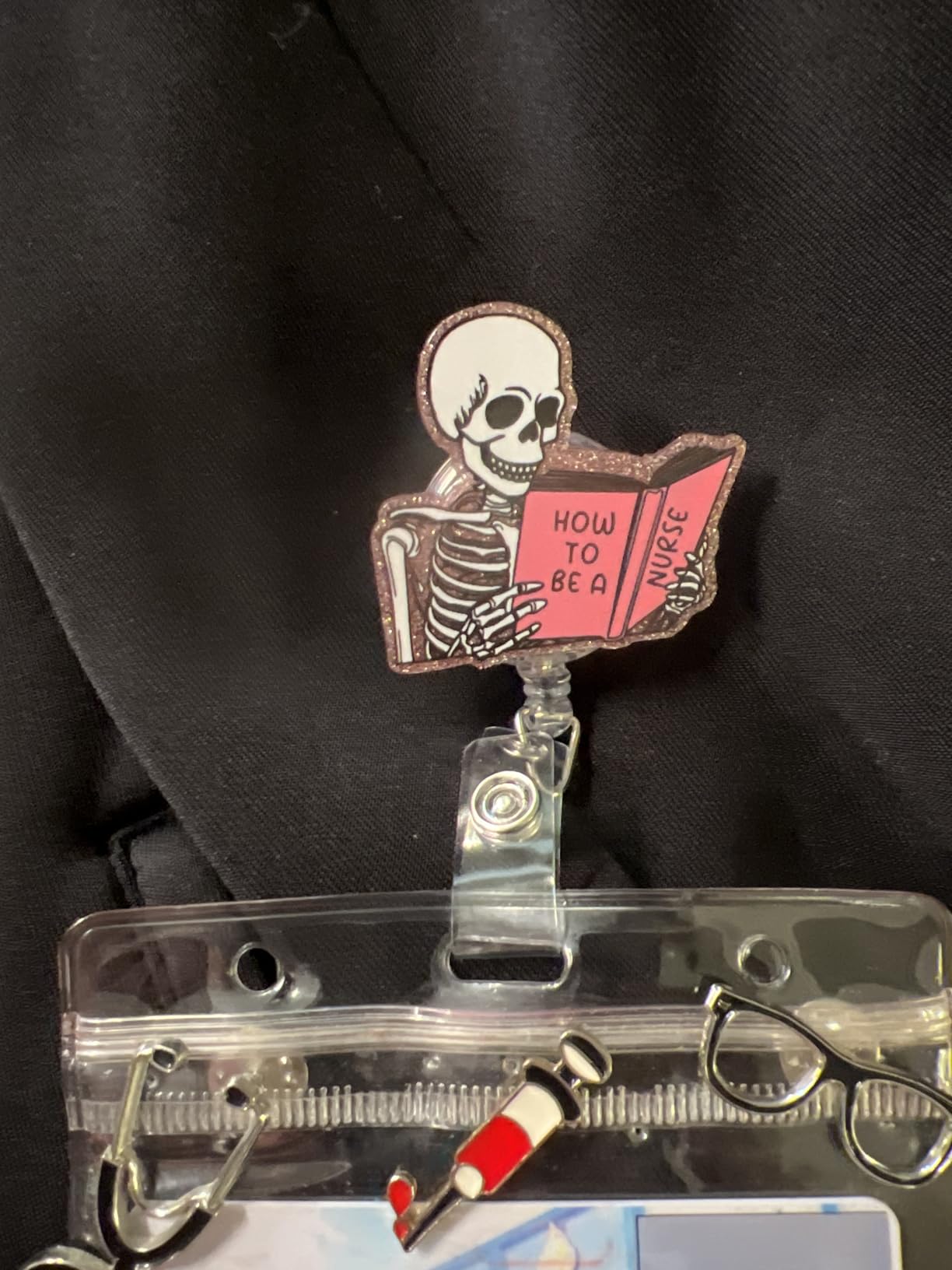 Funny Xray Nurse Badge Reel, RN Badge Buddy customer photo 1