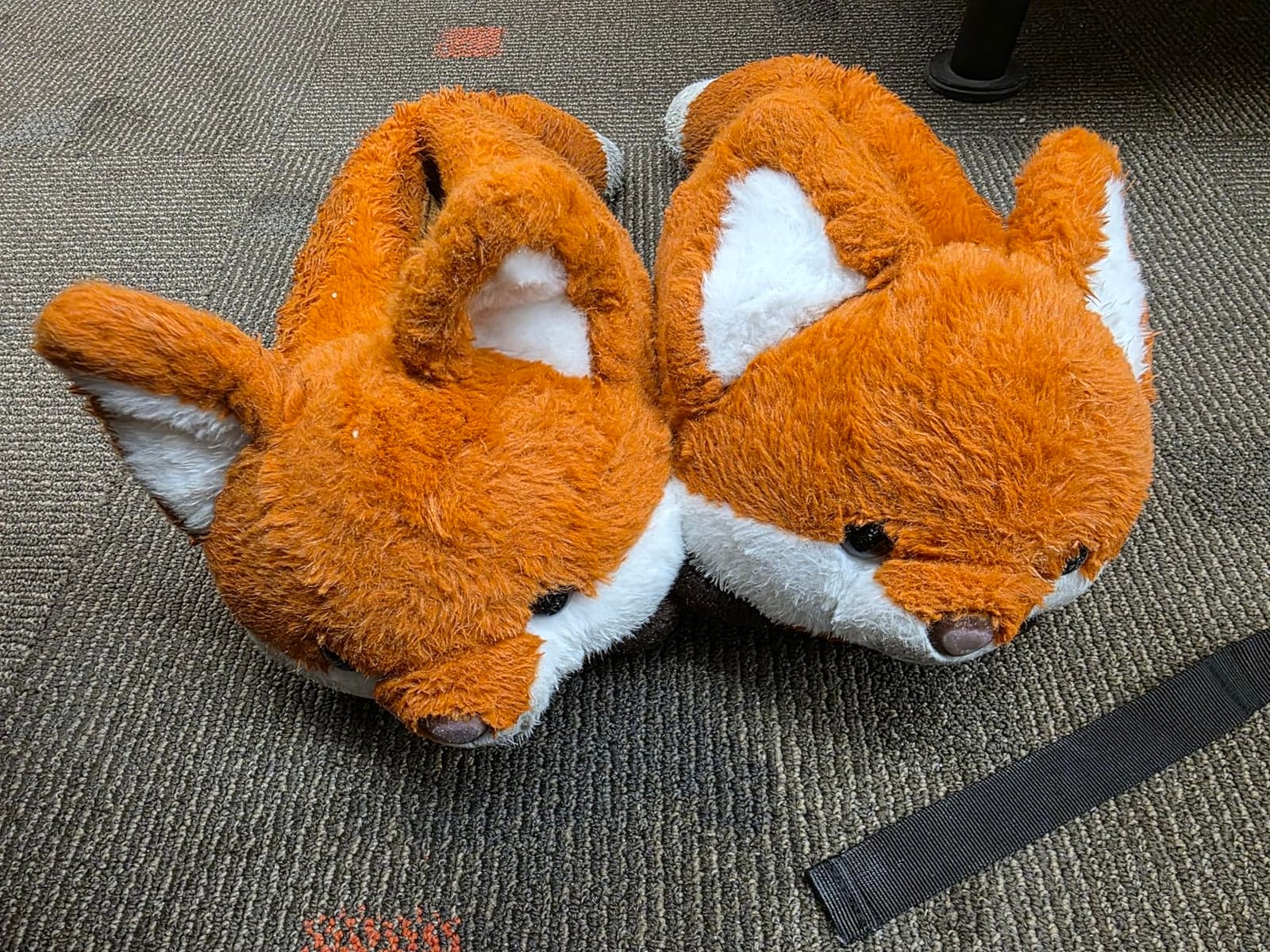 ARELUX Animal Slippers Cotton Adult Unisex, Cute Novelty Raccoon Fox Red Panda Plush House Shoes with Non-Slip Sole, Warm Fuzzy Lining for Indoor Outdoor Cosplay Party Gift customer photo 2