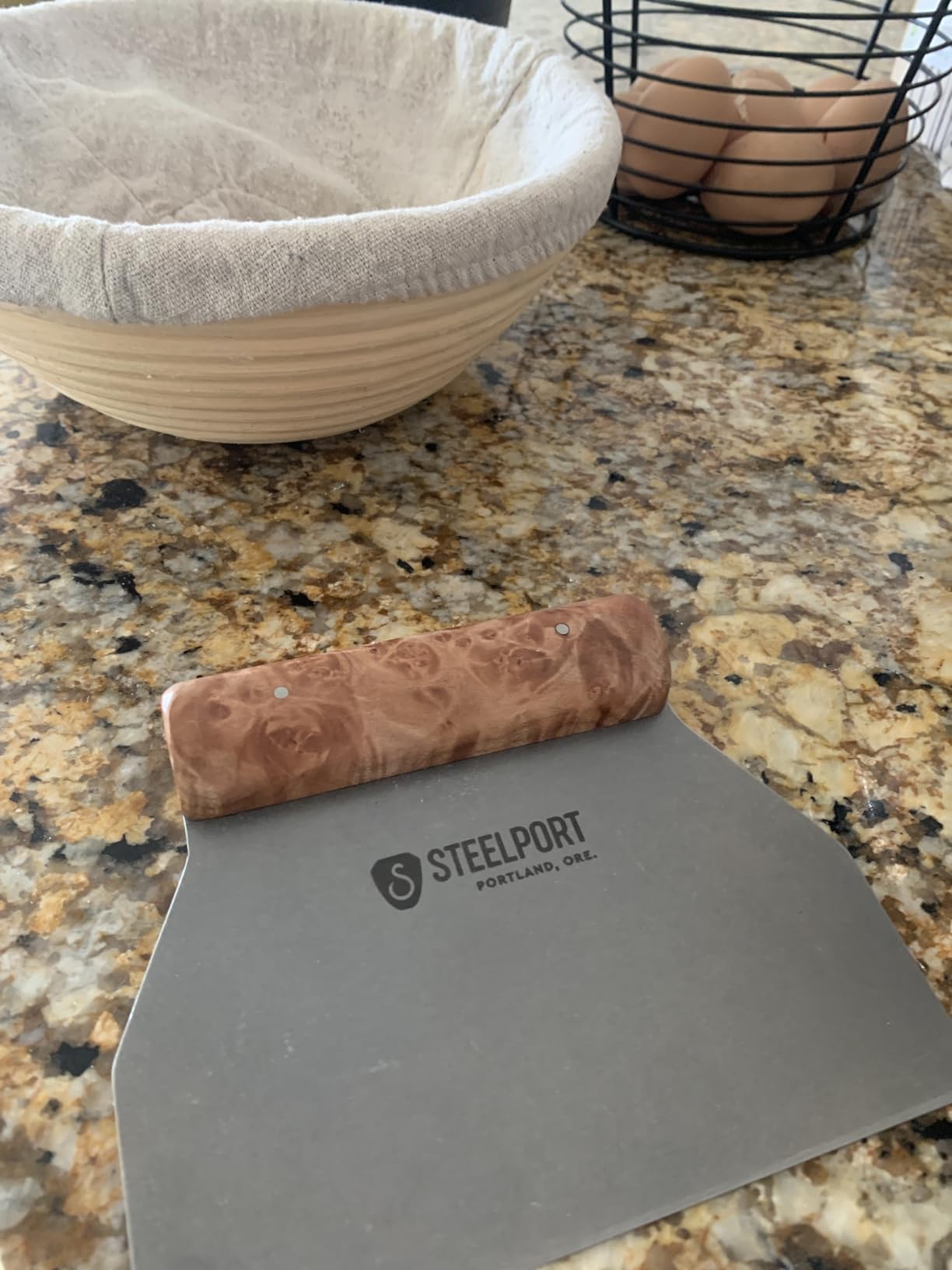 STEELPORT Bench Scraper | Dual Edge Stainless Steel Dough Cutter, USA Made customer photo 1