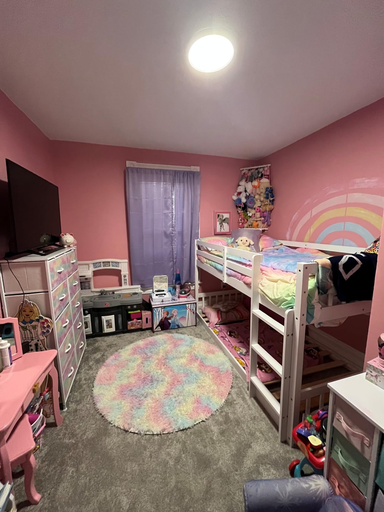 JOYMOR Solid Wood Low Twin Over Twin Bunk Bed for Kids/Junior, Bunk Bed Frame with Guardrails & Ladder for Boys Girls, No Box Spring Needed (Black) customer photo 1