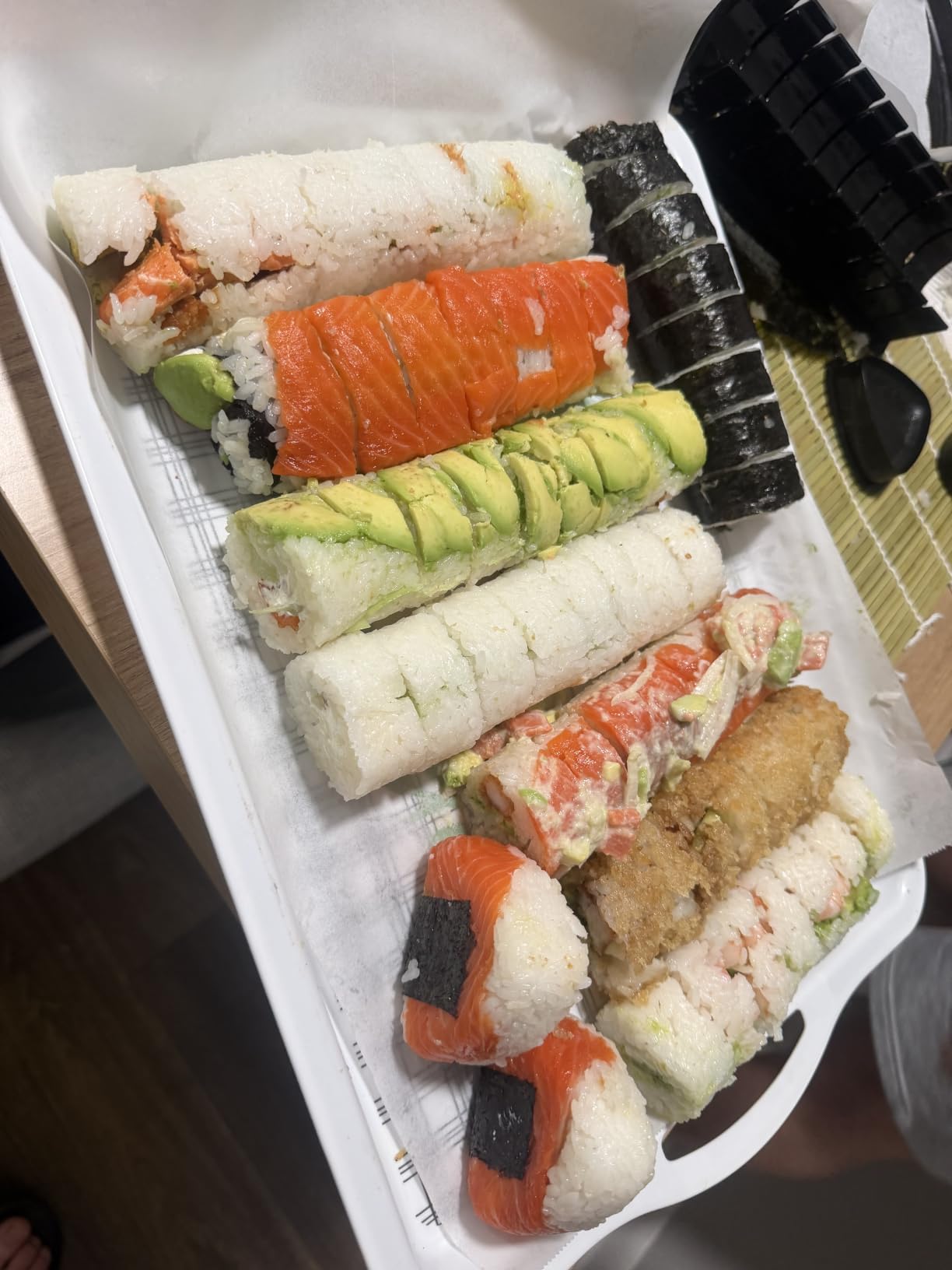 FUNGYAND Sushi Making Kit, 32-in-1 Complete Sushi Set | with Bazooka Roller, Nigiri & Musubi Presses, Bamboo Mats, Knife, Peeler, Cutting Mold, Chopsticks & More customer photo 1