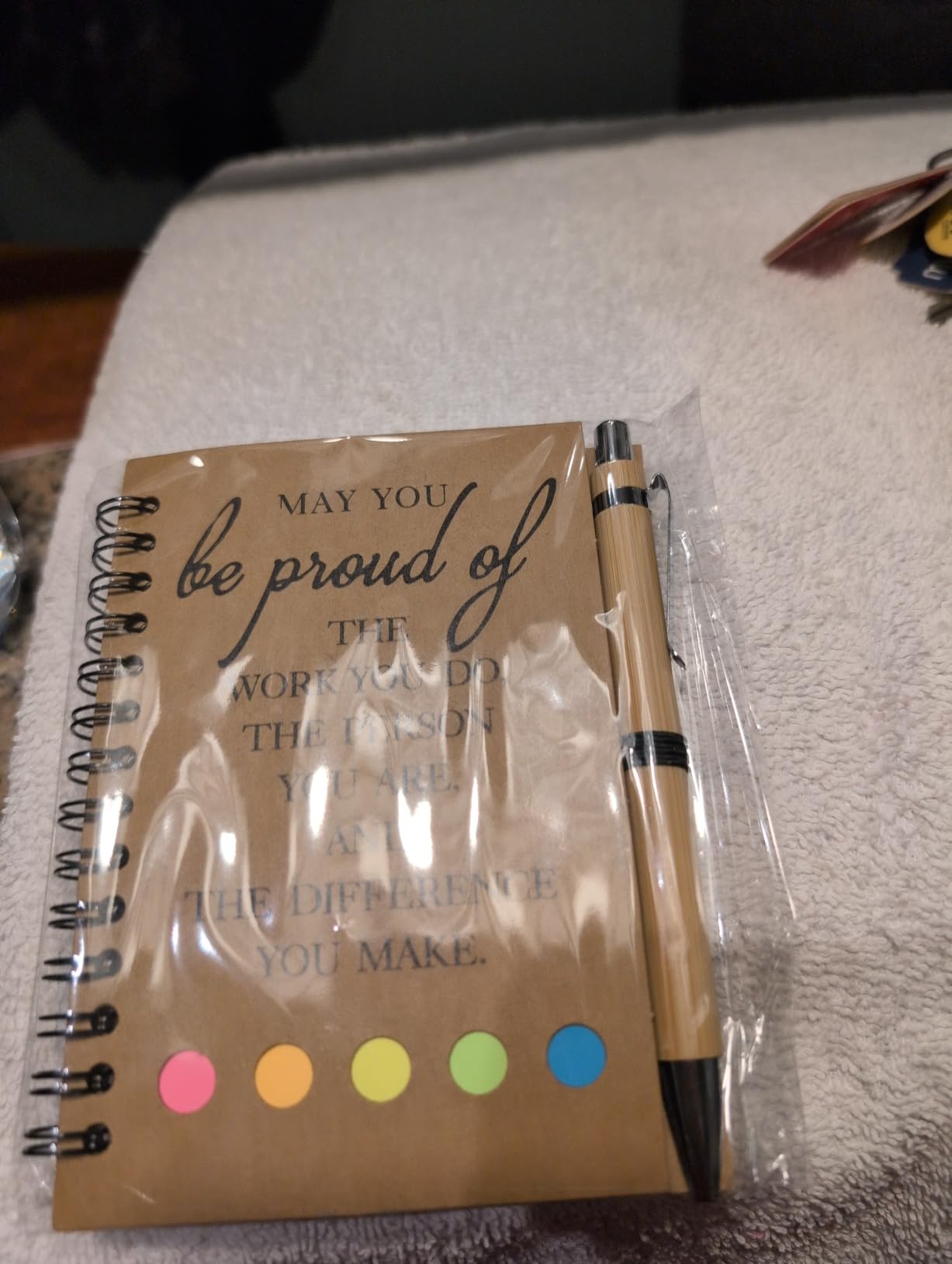 30 Sets Employee Appreciation Gifts Bulk Inspirational Spiral Notebook with Sticky Note and Motivational Bamboo Pens Thank You Gifts for Employees Coworkers,Teachers,Nurse,Office Staff,Team,Volunteer customer photo 1