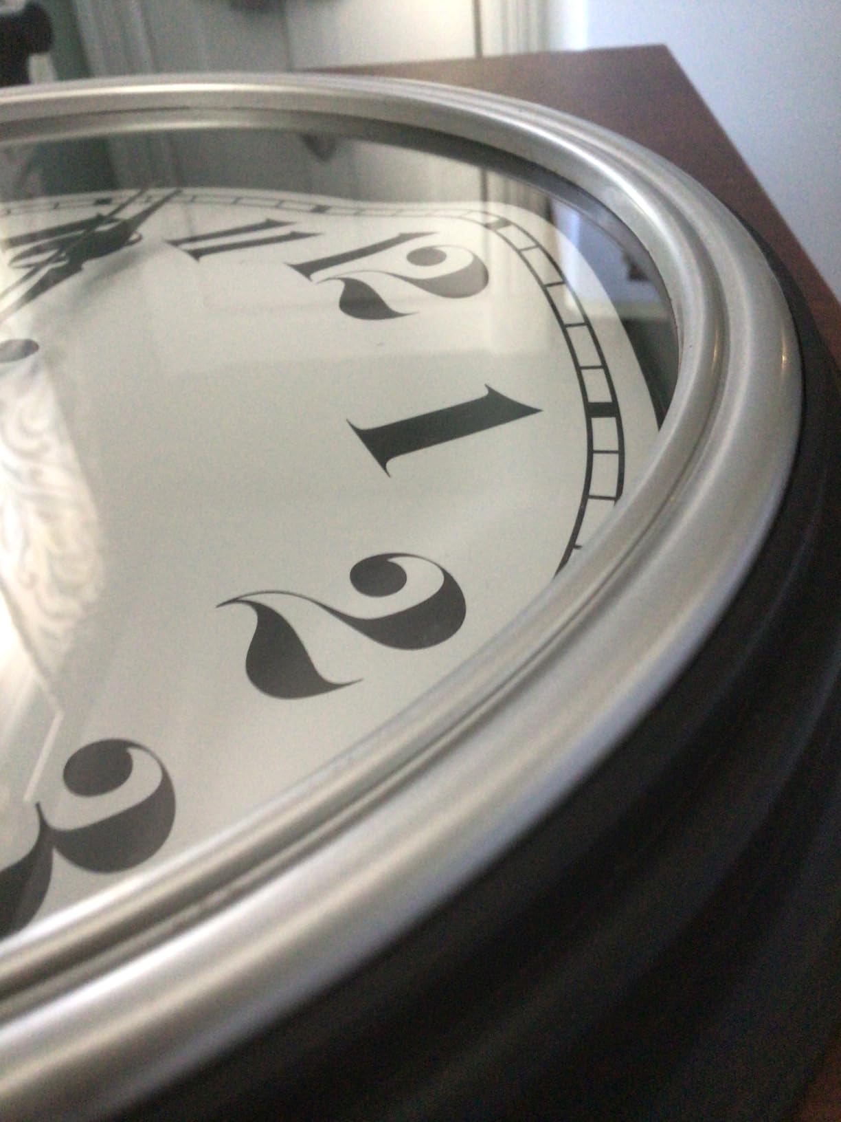 JENLYSTIME 13 Inch Dark Brown Vintage Waterproof Indoor/Outdoor Wall Clock with Thermometer & Hygrometer Large Silent Numerals & Accurate Timekeeping for Living Room, Porch&Garden&Pool customer photo 1