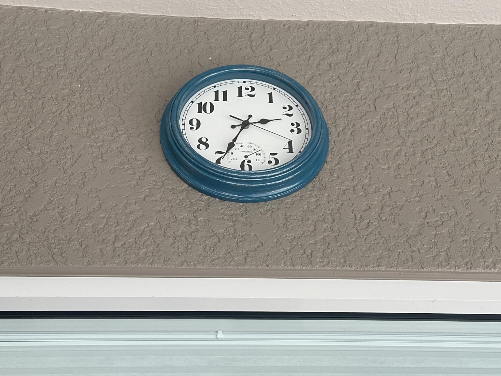 JENLYSTIME 13 Inch Dark Brown Vintage Waterproof Indoor/Outdoor Wall Clock with Thermometer & Hygrometer Large Silent Numerals & Accurate Timekeeping for Living Room, Porch&Garden&Pool customer photo 2