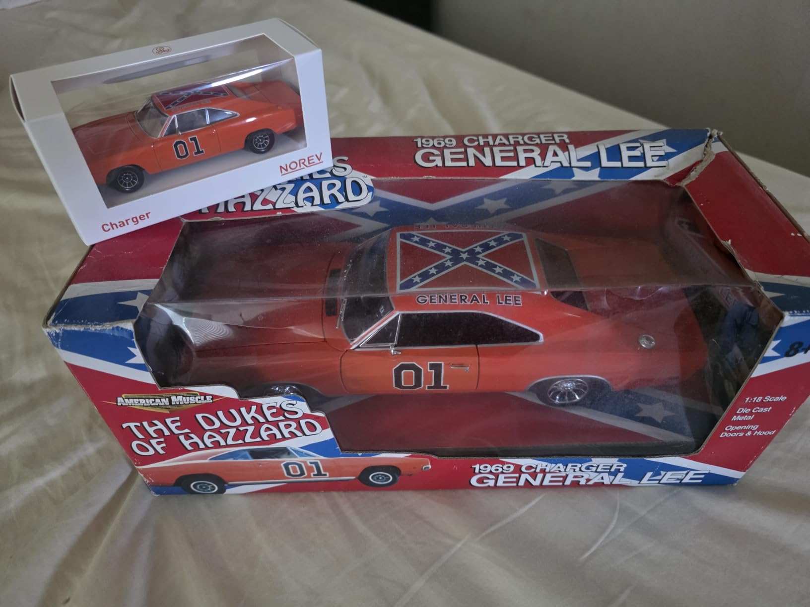 Norev 1969 Dodge Charger N# 1 General Lee Orange 1:43 Scale customer photo 1