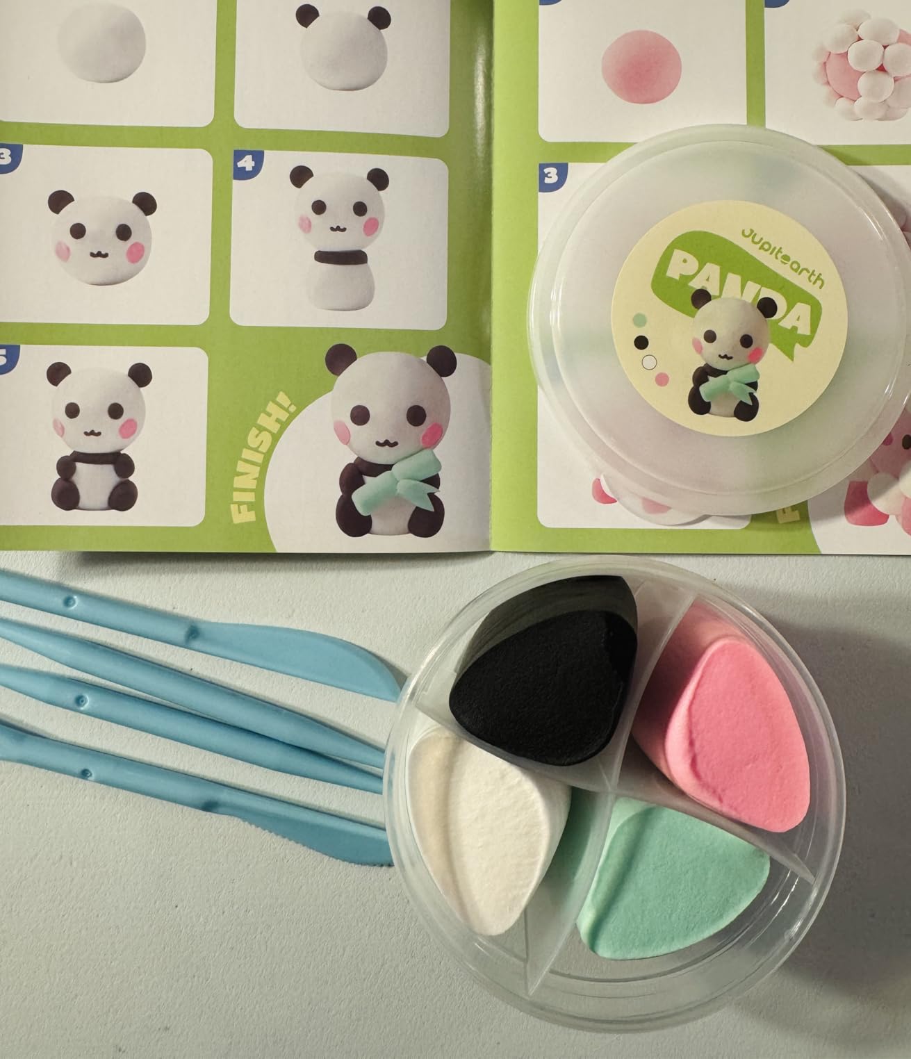 JUPITEARTH Air Dry Clay for Kids, 12 Animals Theme Party Modeling Clay Set customer photo 2
