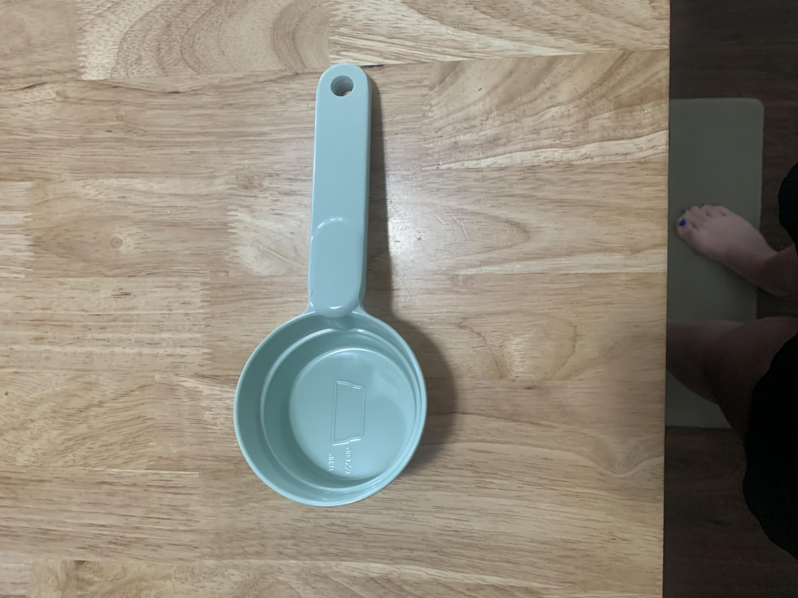 Joyinjojo Dog Cat Food Scoop - Pet Food Scoop Dog Food Measuring Cup 1/2 1/4 Cup, Comfortable Long Handle for Easy to Scoop Food, Soft Pink 1/2 Cup customer photo 2