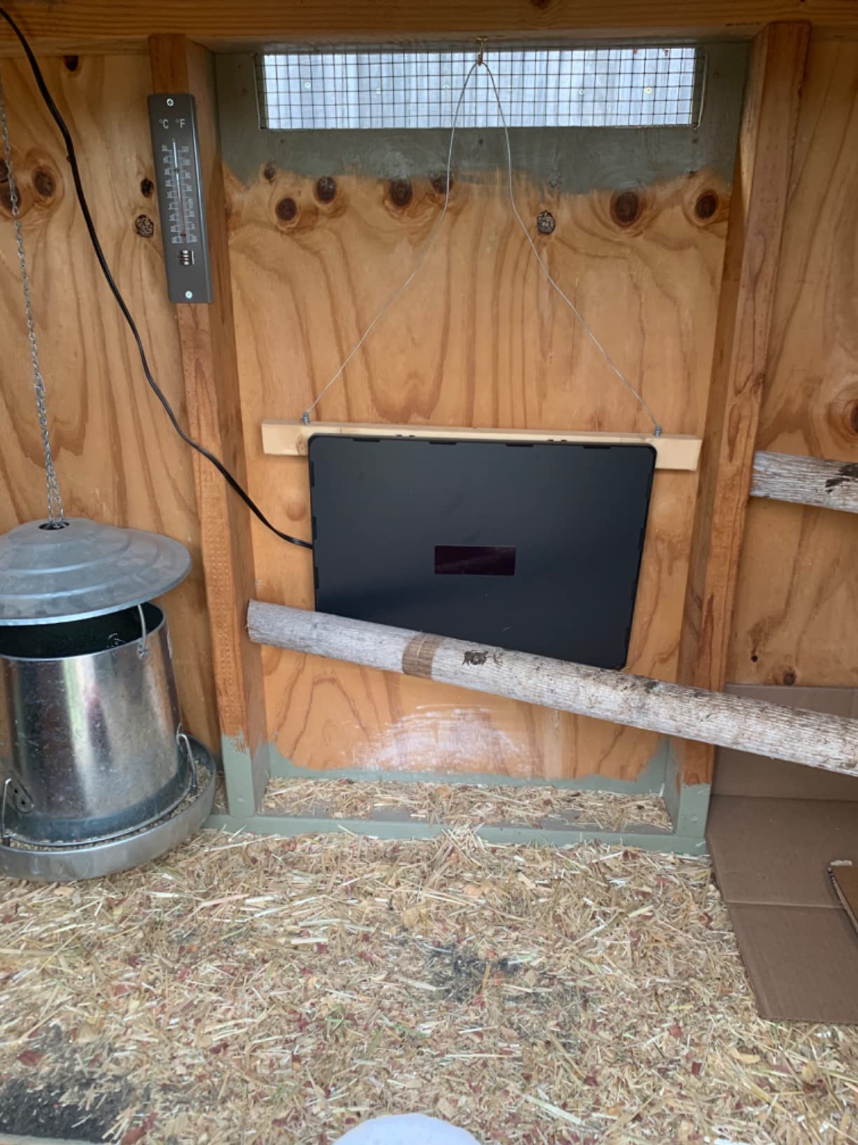 Chicken Coop Heater for Winter with Remote APP Control, 30''x12'' Large Foldable Chicken Heaters Warmer Inside Coop with Adjustable Timer Temp, 180W Safe Flat Panel Radiant Heater for Chickens Coops customer photo 2