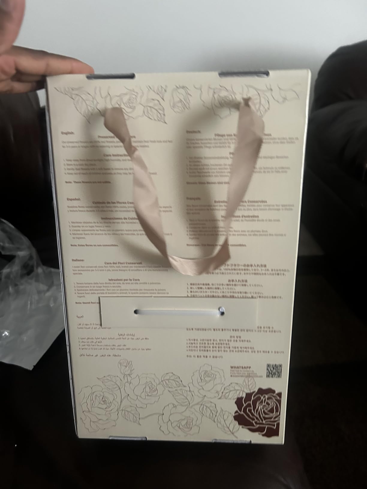 Flowers for Delivery with Bear, Pink Preserved Flowers, Gifts for Women Mom customer photo 1