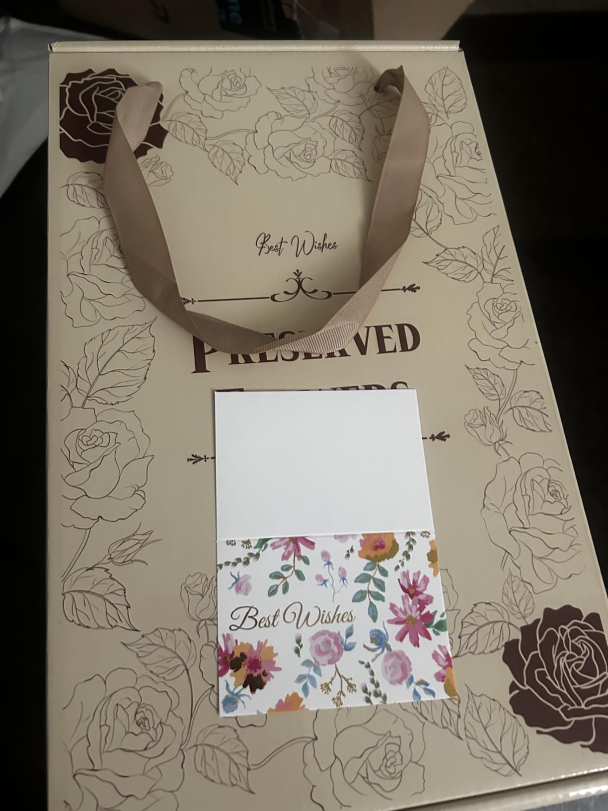 Flowers for Delivery with Bear, Pink Preserved Flowers, Gifts for Women Mom customer photo 2