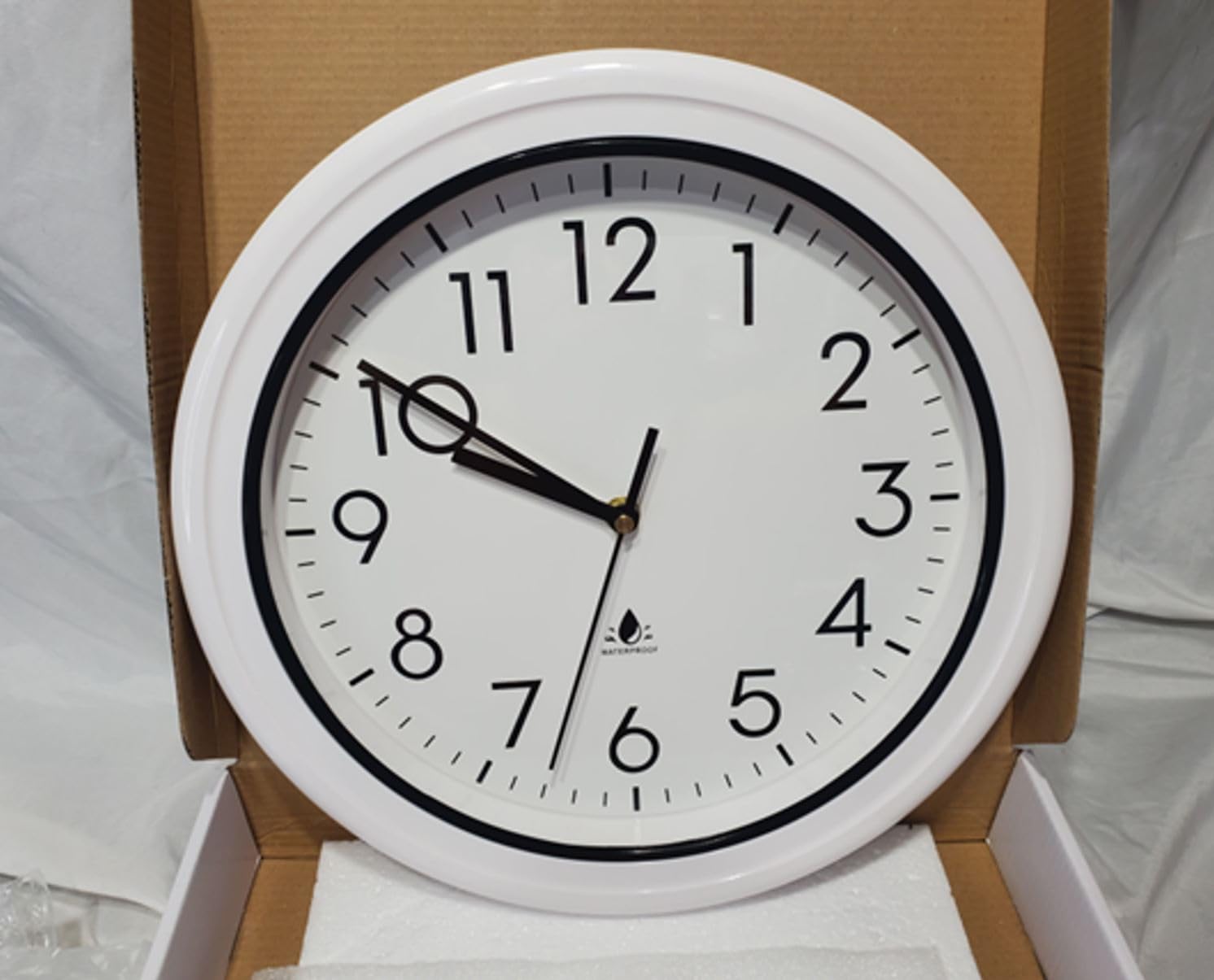 13 Inch Sealed Waterproof Outdoor Clocks, Weatherproof Wall Clock | Silent Non-Ticking Battery Operated Clock for Pool, Patio, Garden, Porch customer photo 2