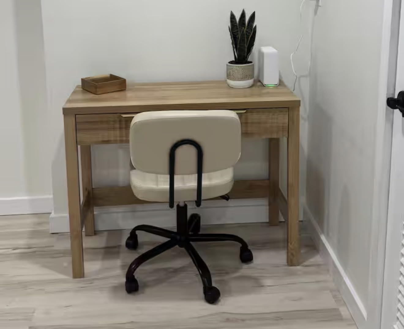 Sweetcrispy Office Desk Chair, Small Home Vanity Chair, Lumbar Support customer photo 2