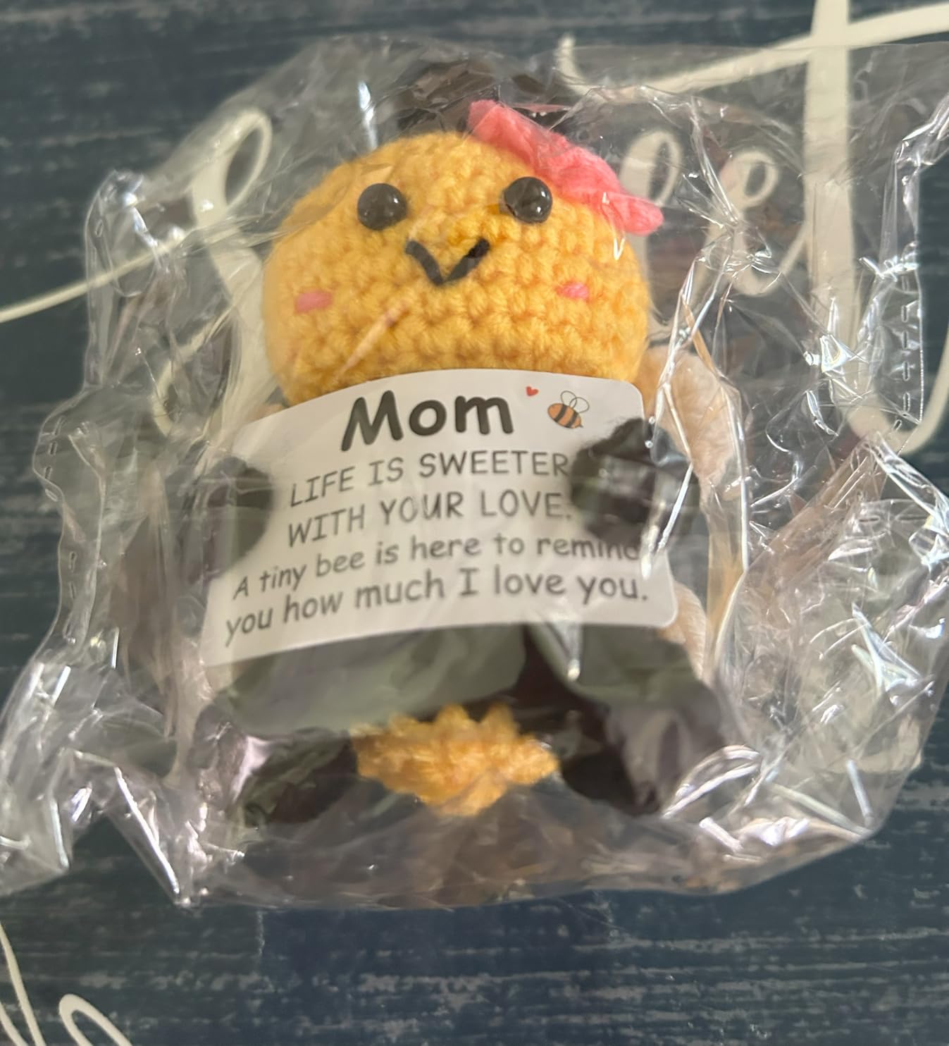 Mom to Be Gifts, Pregnancy Gifts for Expecting Mom, First Time Moms, Wife, Friend, Sister, Mommy to Be Gift, Gift for Pregnant Women, Cute Handmade Crochet Bee Support Present customer photo 2