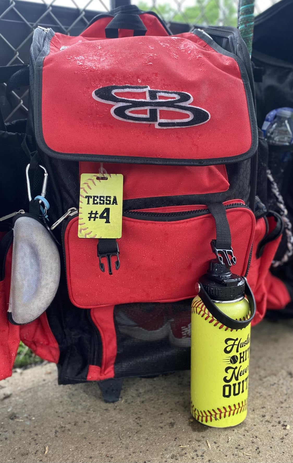 SANDJEST Ice Hockey Insulated Engraved Stainless Steel Water Bottle 32oz customer photo 1