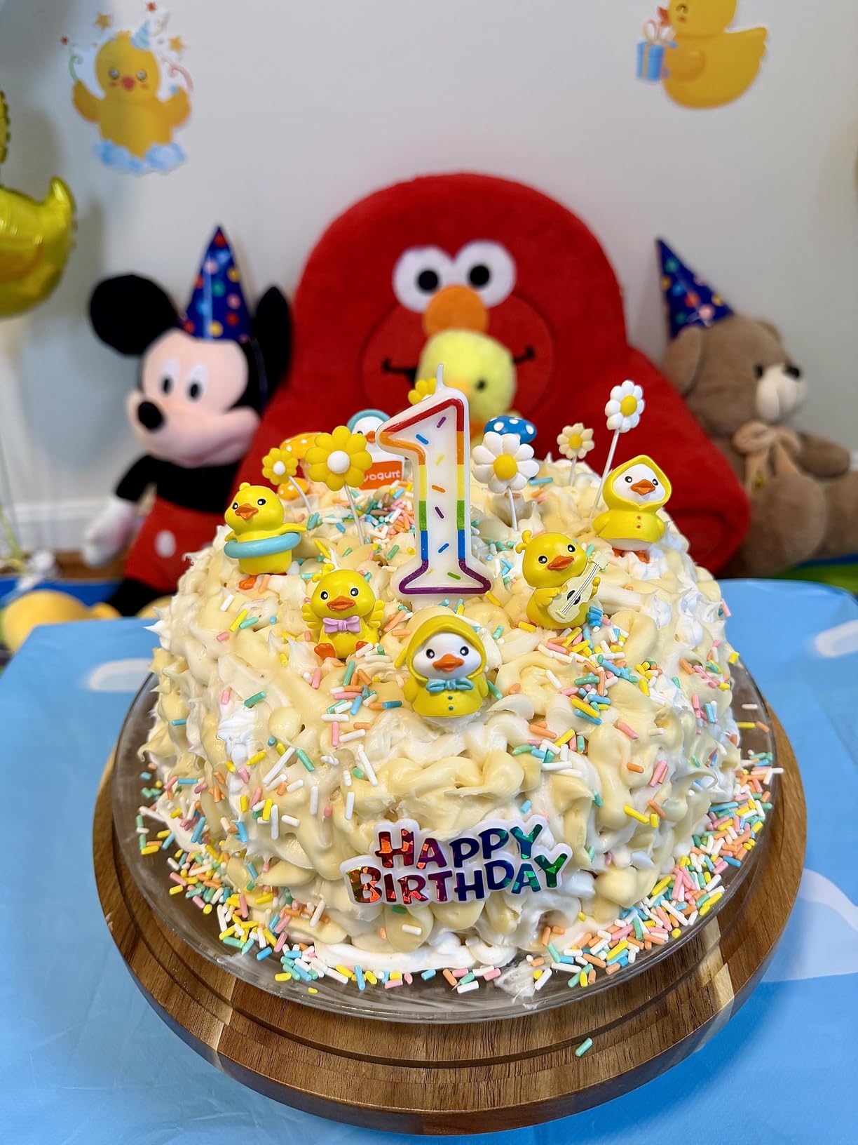 15PCS Duck Cake Topper Yellow Duck Cake Toppers(yellow) | Duck Happy Birthday Cake Topper customer photo 1