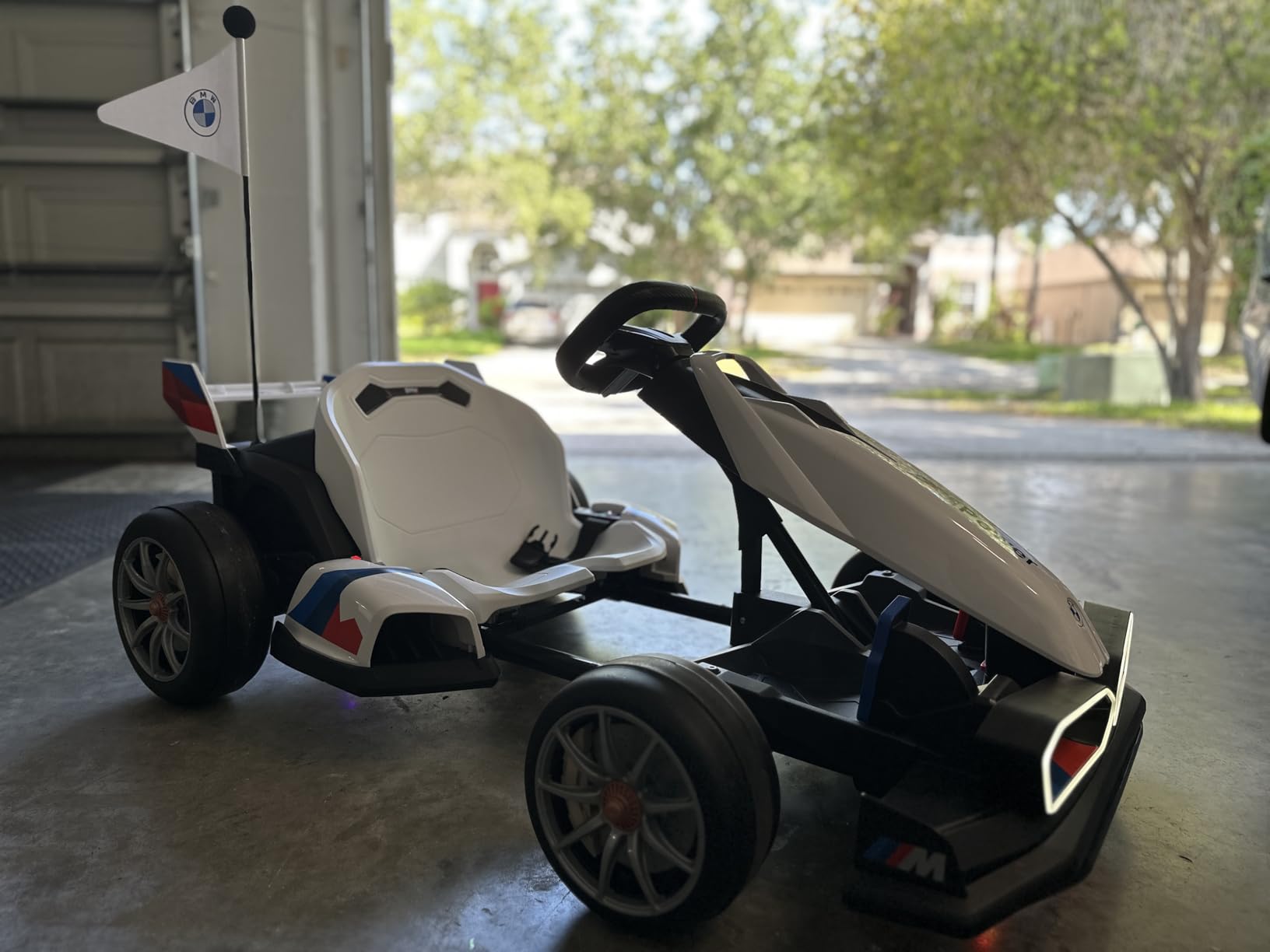 Wanan 36V Electric Go Kart with Adjustable Seat, Licensed BMW Drift Kart with Dual Motors, Crazy Go Cart for Kids Ages 6-12, LED Lights, Drift Mode and 2 Speed (Red) customer photo 1