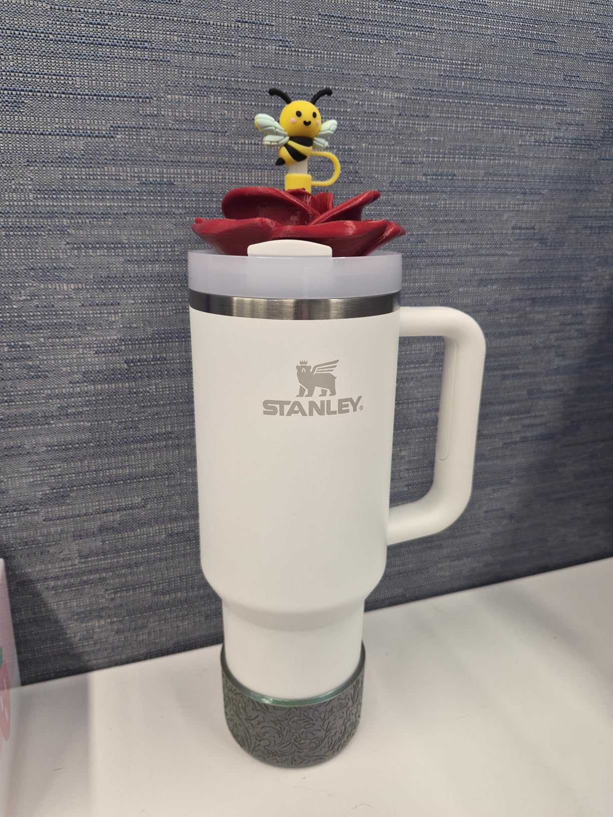 Bee Shape Straw Cover for Tumblers - PVC Straw Caps customer photo 1