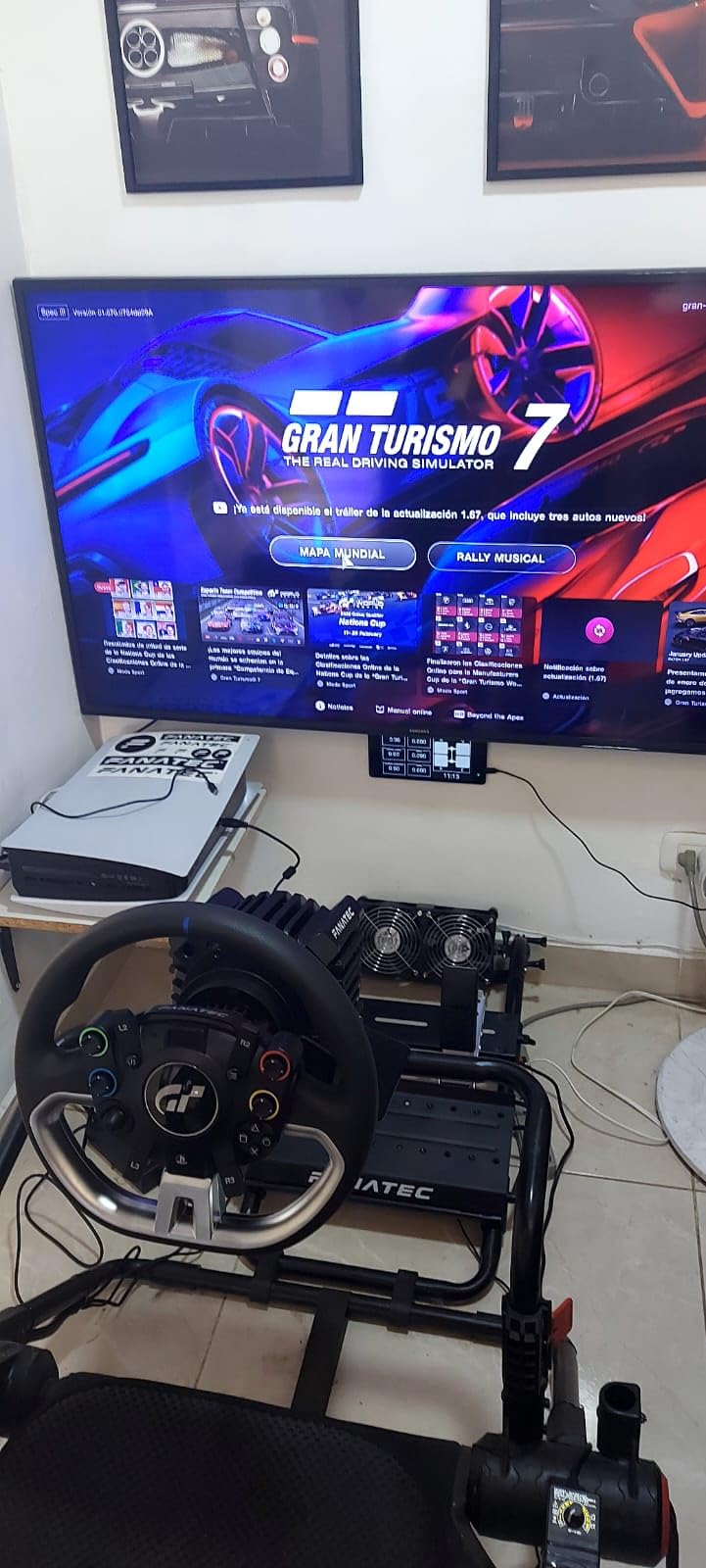 Fanatec Officially Licensed Gran Turismo DD Pro PlayStation Sim Racing Steering Wheel, Base and Pedals – Polyphony Digital Wheel, 5 Nm FluxBarrier Direct Drive, 2-Pedal Set for PC, PS5, PS4 customer photo 1