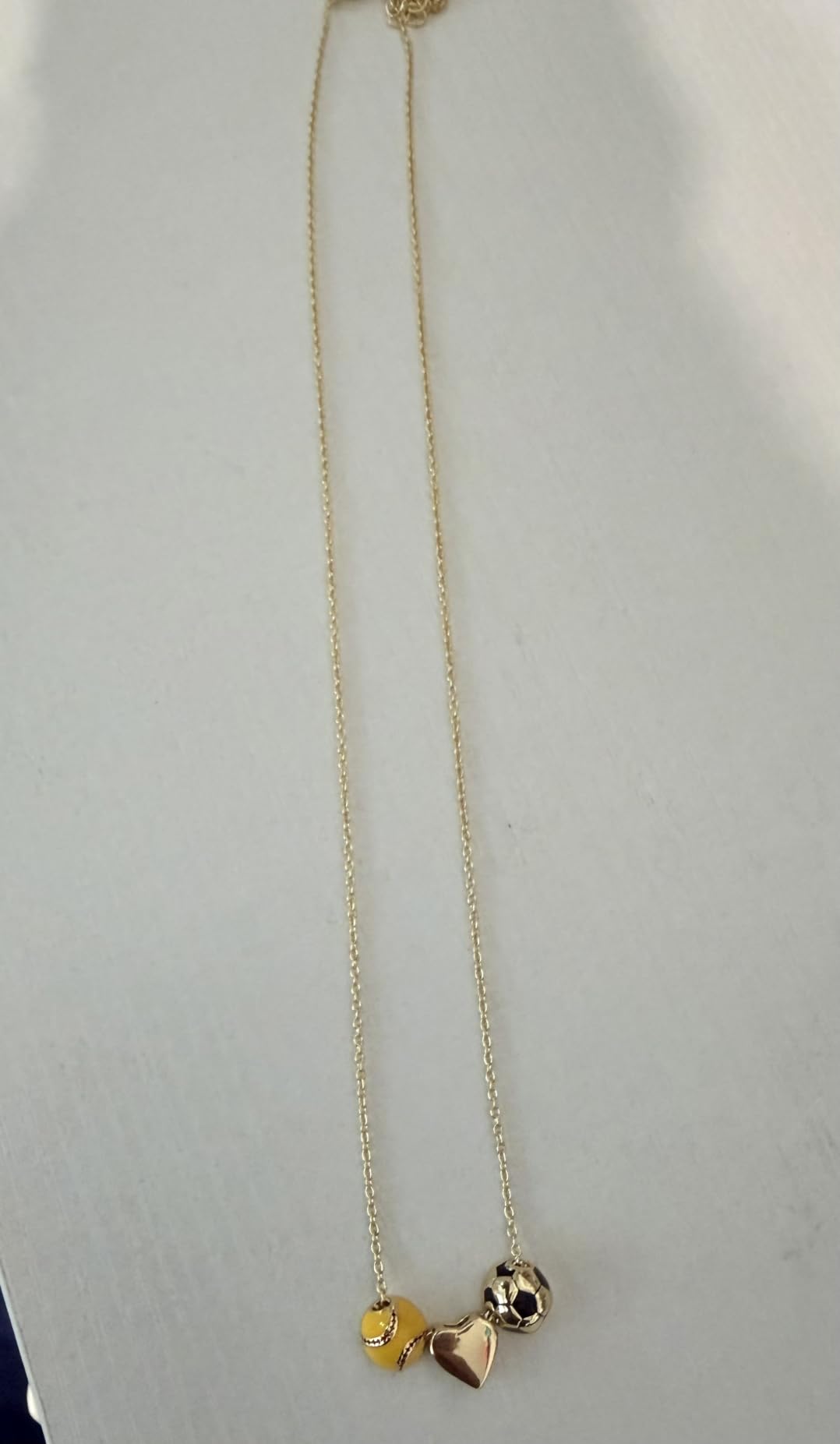 Softball/Soccer/Volleyball/Basketball Necklace for Girls Women, Sports Accessories Jewelry Gift for Lovers 16+3 Inches customer photo 1