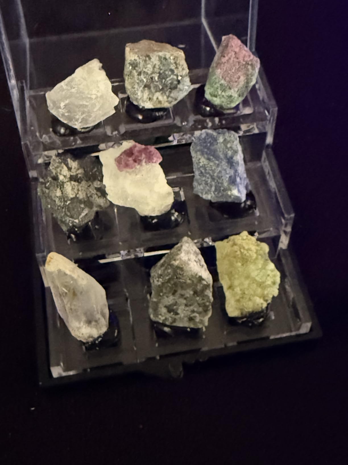 Naturally Fluorescent Mineral Specimens - Glowing Under UV - Rare Collectibles (Small) customer photo 1