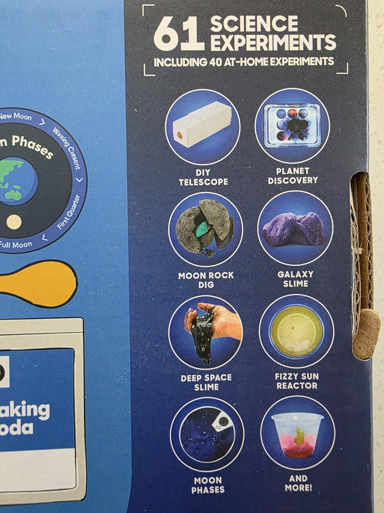 Discovery Galactic Space Science Kit - 61 Experiment STEM Lab for Kids | Astronomy & Chemistry Activity Set | Includes DIY Telescope, Crystals, Slime, Moon Rocks customer photo 1