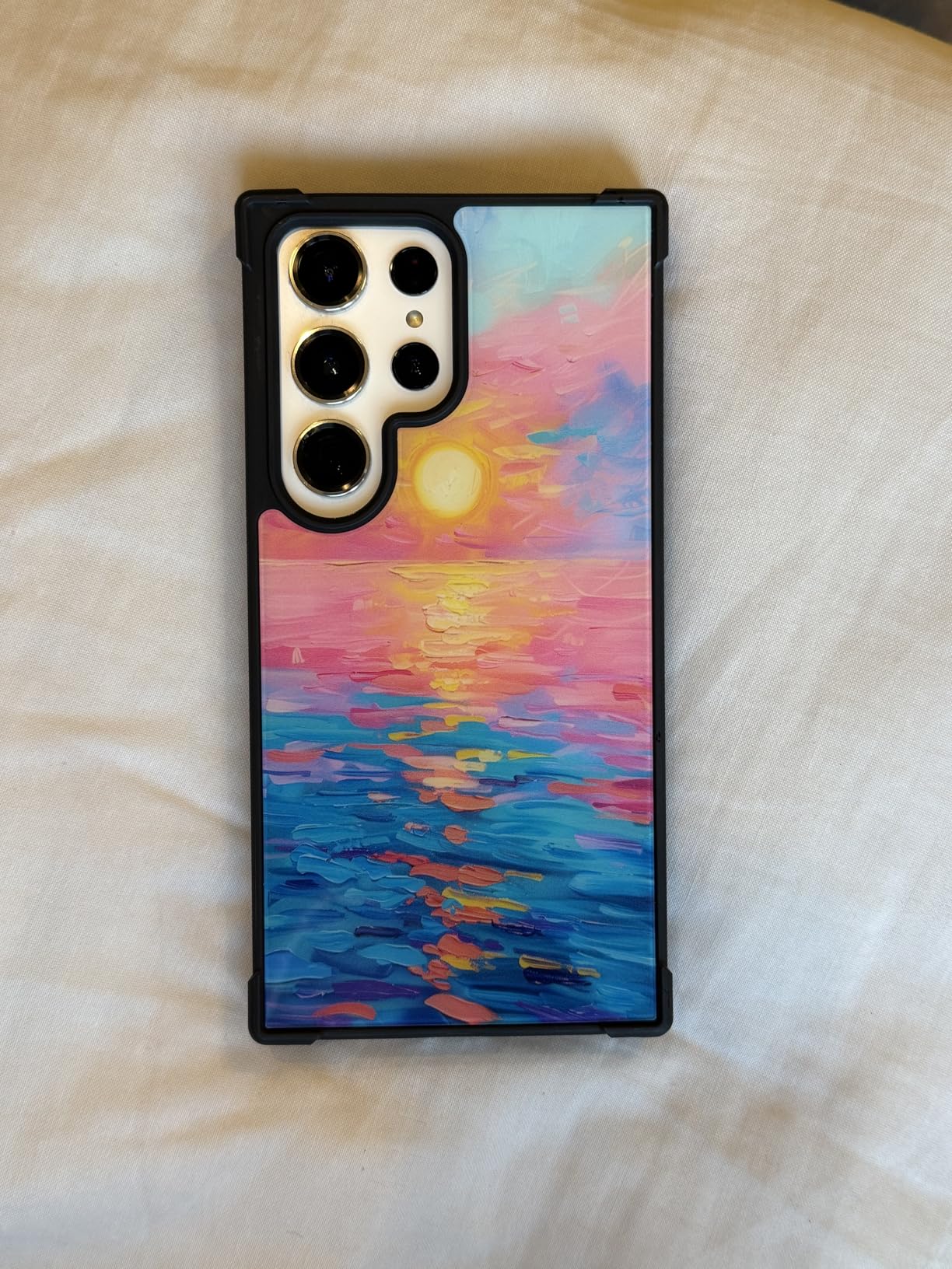 CARLOCA Compatible with Samsung Galaxy S23 FE Case, Ultra Protection Soft Silicone TPU Non Slip, Two Koi Fish Swimming Watercolor customer photo 1