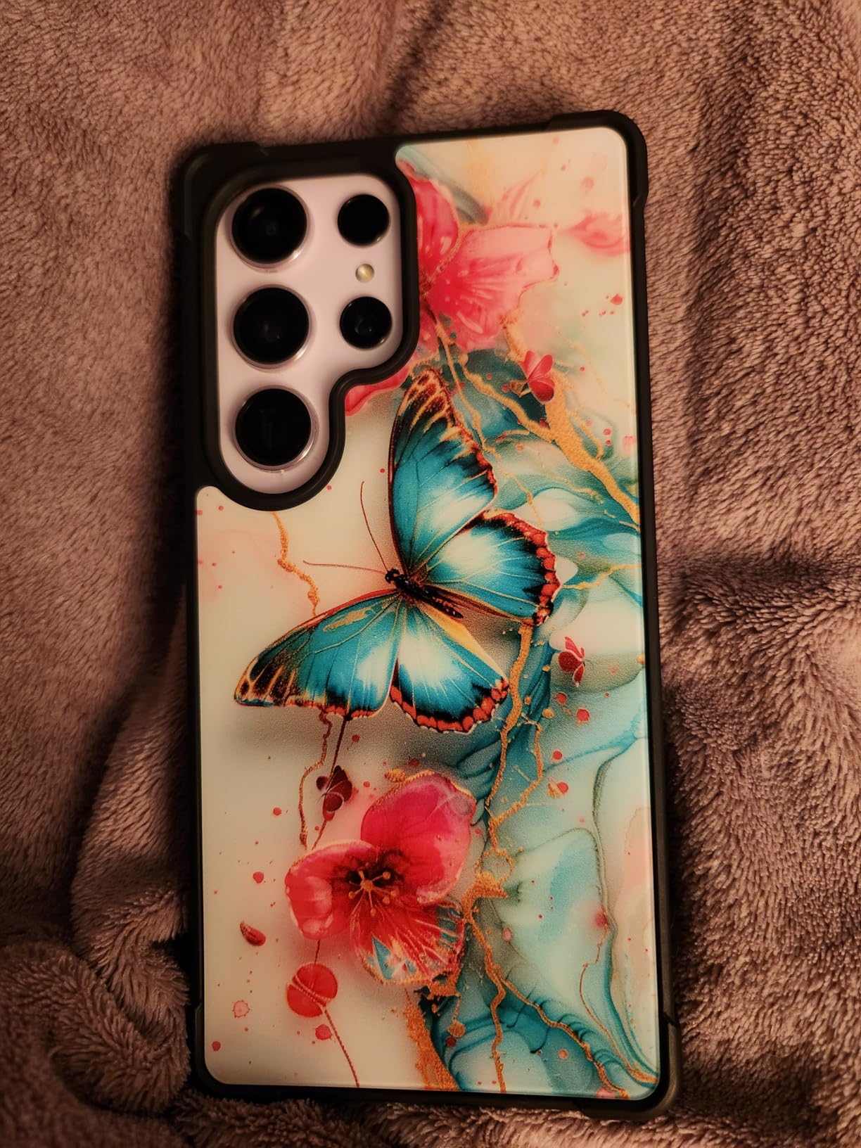 CARLOCA Compatible with Samsung Galaxy S23 FE Case, Ultra Protection Soft Silicone TPU Non Slip, Two Koi Fish Swimming Watercolor customer photo 2