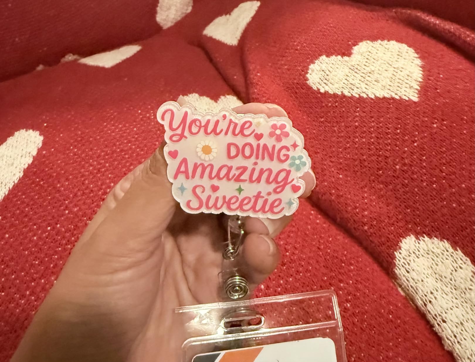 At Your Cervix Cute Uterus OB/GYN Retractable Nurse Badge Reel ID Holder | Funny Name Badge Clip for RN, LPN, CNA, MA, OB/GYN, Midwife, Medical Staff, Clinic Worker, L&D Doctor Nurse Gifts customer photo 1