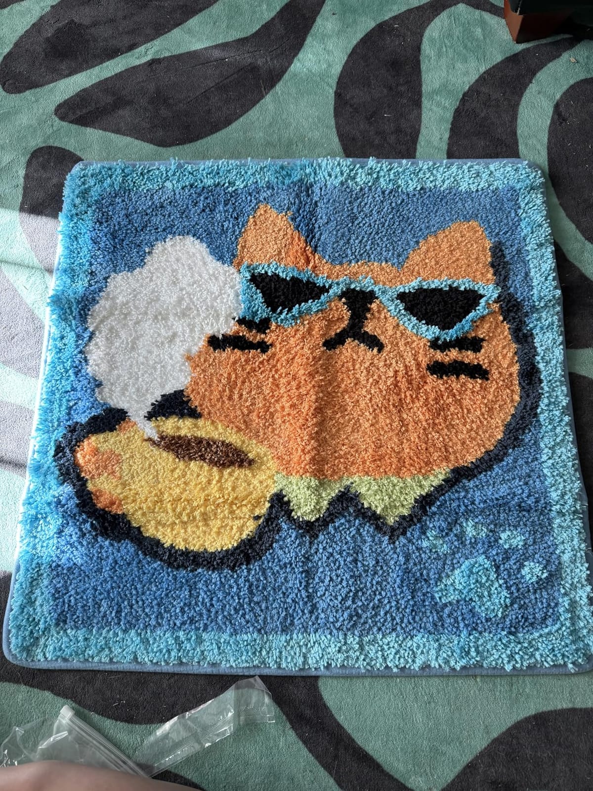 Molesun Cute Bear Bath Rug, Bathroom Mat Non-Slip Soft Shower Rug Funny Plush Microfiber Water Absorbent Shaggy Floor Mats for Kids Room, Bedroom, Kitchen (Bear, 16 x 16) customer photo 1