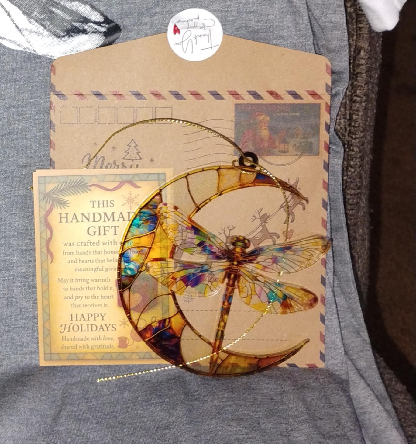 Dragonfly Gifts for Women Friends, Mom Gifts, Dragonfly Ornament for Christmas Tree Decoration, Symbol of Love, Hope & Transformation, Dragonflies Suncatcher Decor, Birthday Gift for Mom customer photo 1