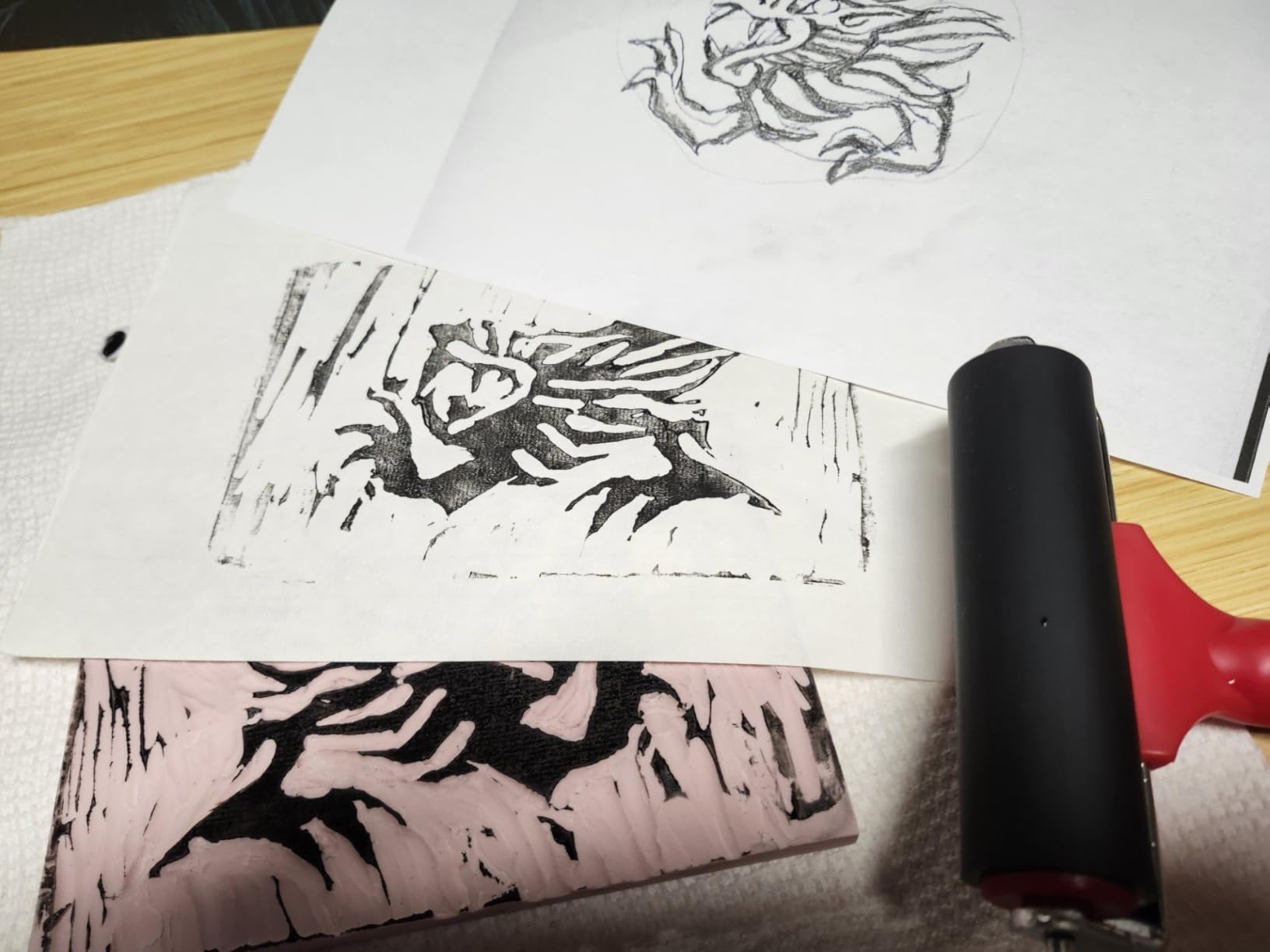 Linocut Kit for Printmaking & Stamp Making: Block Printing Tools Supplies customer photo 2
