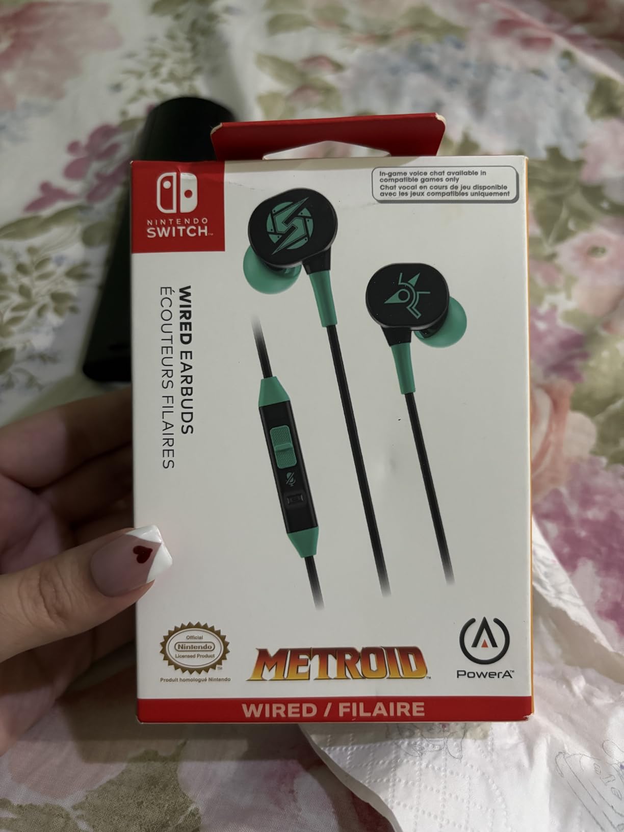 PowerA Wired Earbuds for Nintendo Switch - Metroid, 3.5 mm, Wired, Officially Licensed customer photo 2