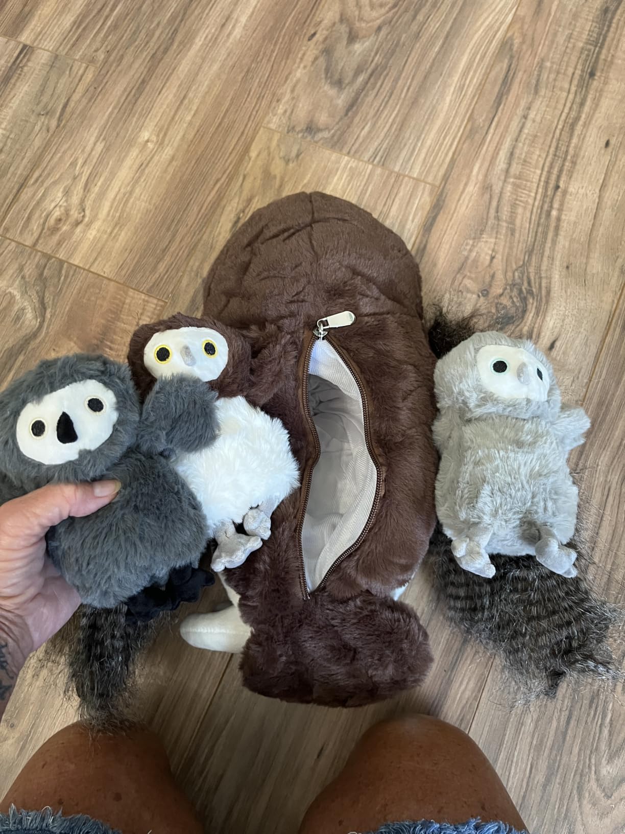 Owl Stuffed Animal with 3 Babies, 18