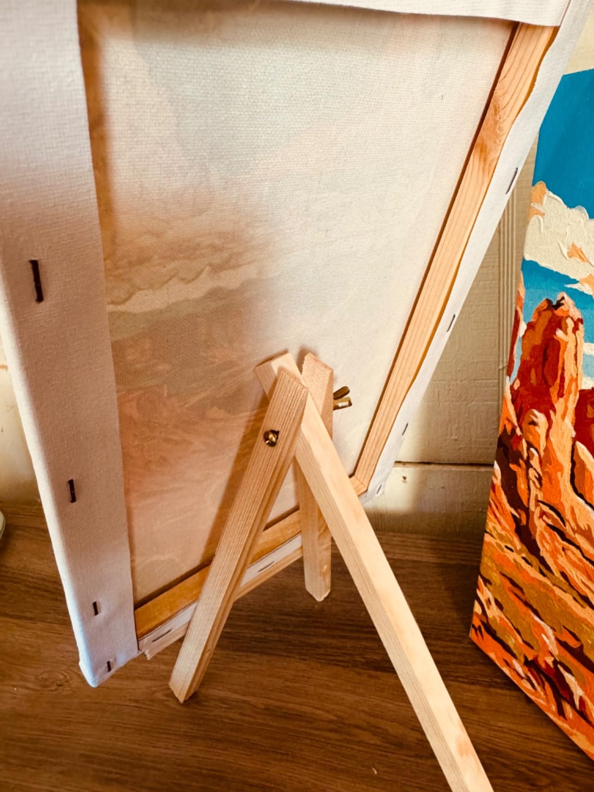 4 Pack Framed Paint by Numbers Kit for Adults with Wooden Easel, 8x12 Inch | National Parks, Easy DIY Acrylic Canvas Craft Kit with Frame for Beginners, Home Decor, Stress Relief Relaxing Hobby Gift customer photo 1