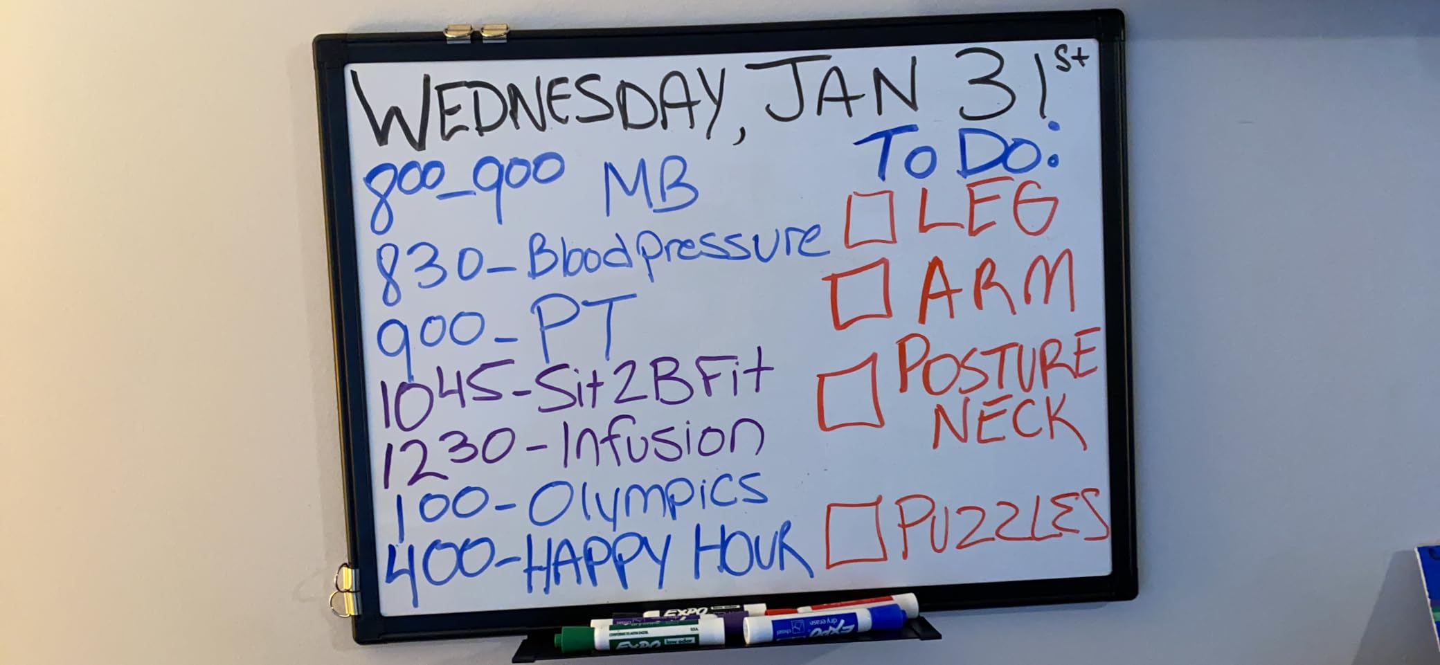 Magnetic Dry Erase White Board 48