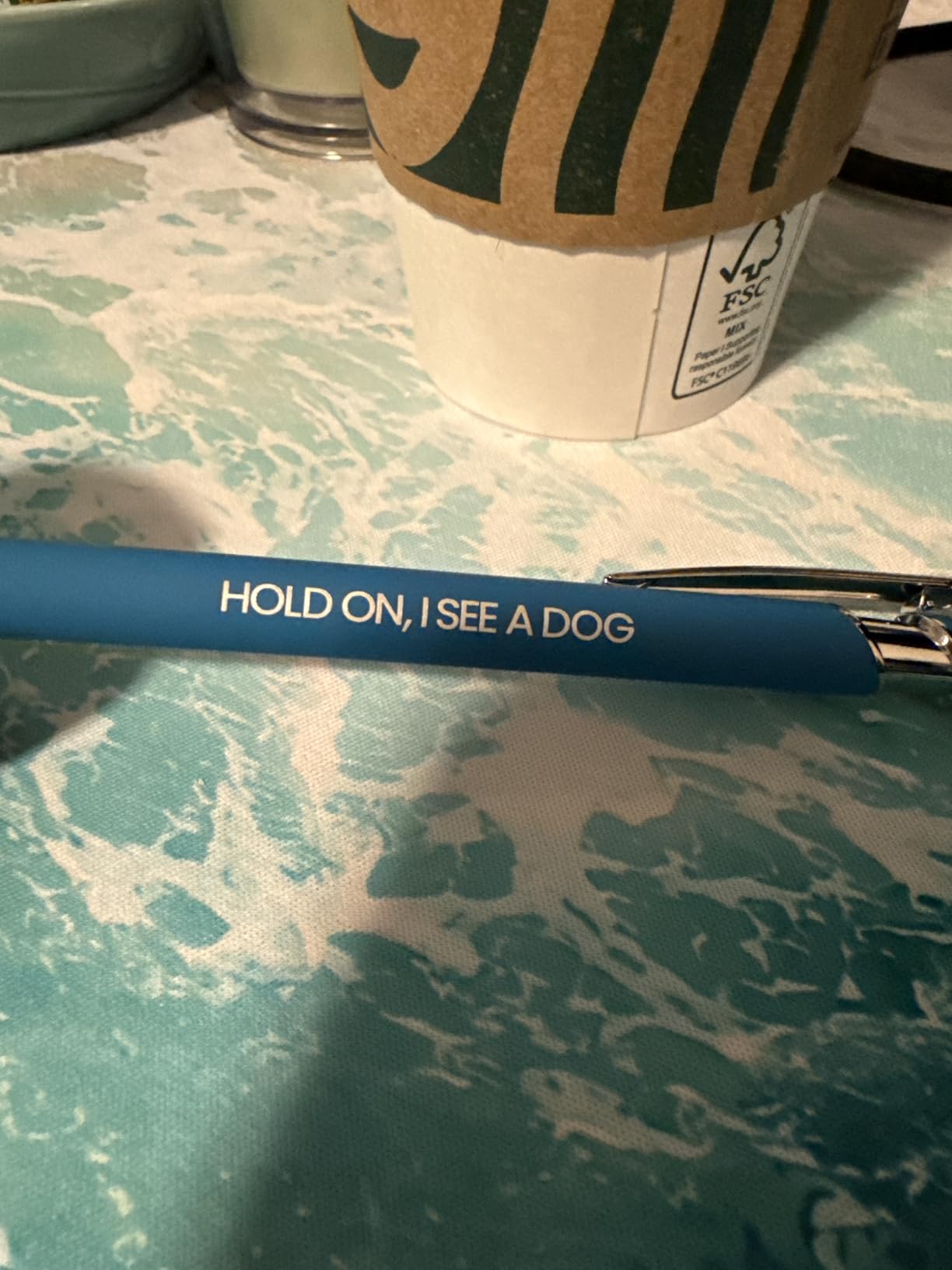 Funny Cat & Dog Rescue Gift Pen Set, 5 Black Ink Ballpoint Pens, Stylus Tip customer photo 2