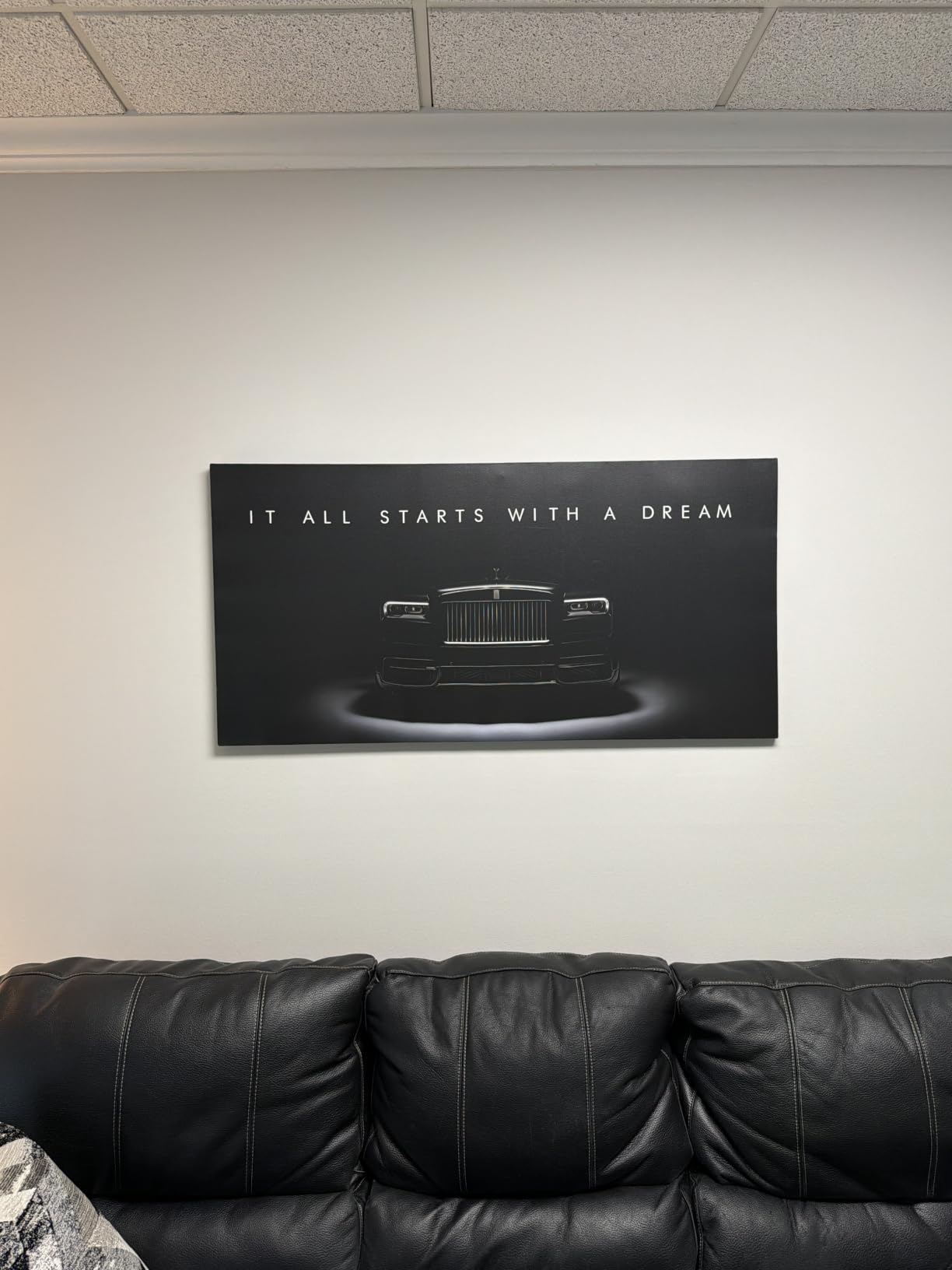 Motivational Wall Art for Office, Super Car Art Canvas, Inspirational Automotive Decor for Toyota Tundra TRD Pro Sportscar Lovers, Motivational Wall Decor for Home, Car Poster (10