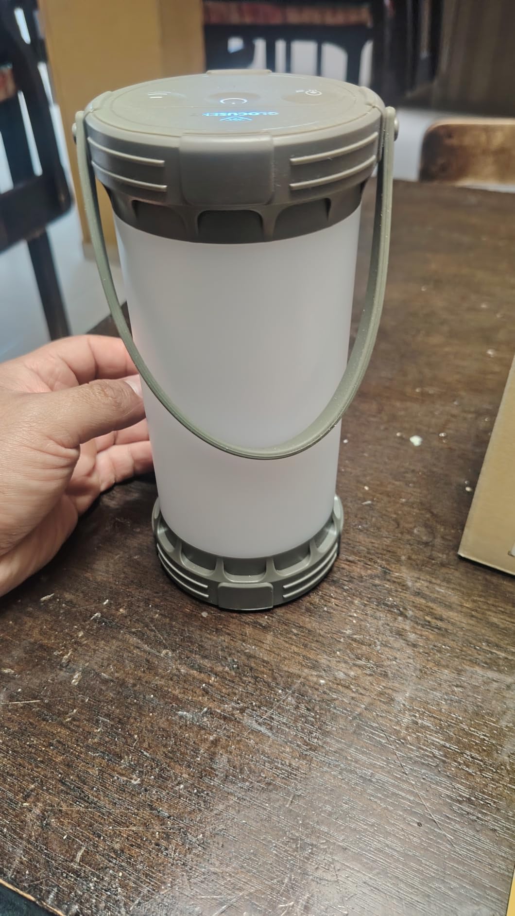 Glocusent LED Rechargeable Camping Lantern with 5000mAh, 3 Colors & 5 Brightness customer photo 2