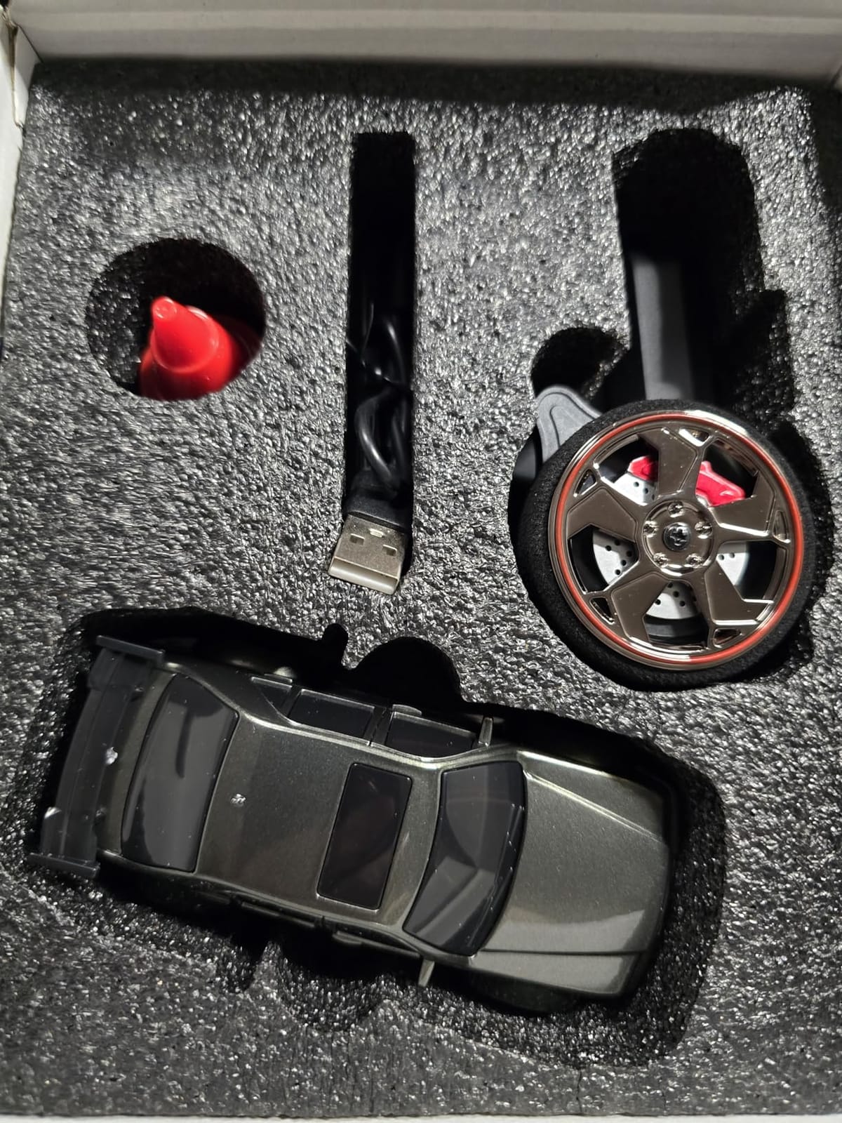 1/43 Mini RC Drift Car with Gyroscope, 4WD Full Proportional RC Car, 2.4GHZ Hobby Grade Remote Control Cars, RTR Model Vehicle, 20+KM/H High Speed for Hobbyists Kids Adults (Sliver) customer photo 1