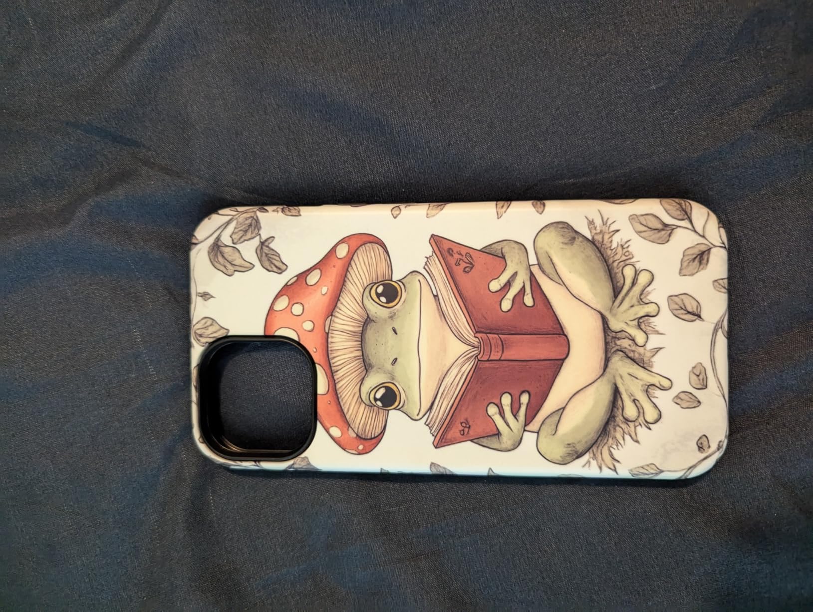 CARLOCA for iPhone 15 Pro Max Case Full Body Hybrid 2-Layer Matte Hard Shell Silicone Protective, Black Red Yin Yang Koi Fish Cherry Blossoms customer photo 1