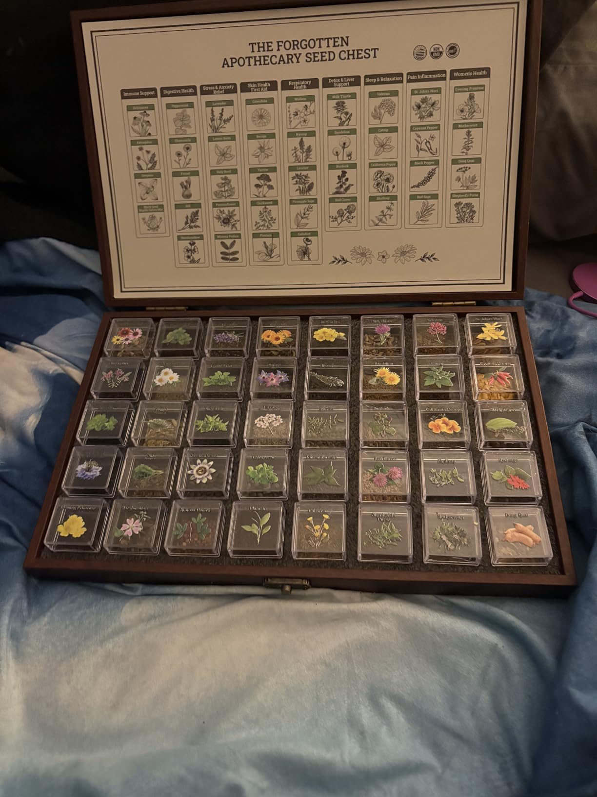 Lush&Dew Ancestral Apothecary Medicinal Tea Herb Seed Chest, Gardening Gift customer photo 2